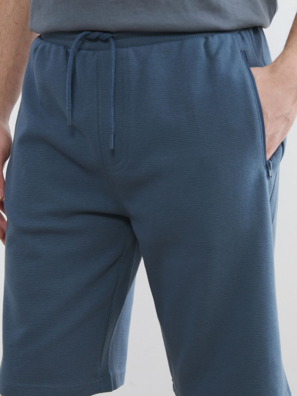 Мъжки къси панталони с редовна кройка-2