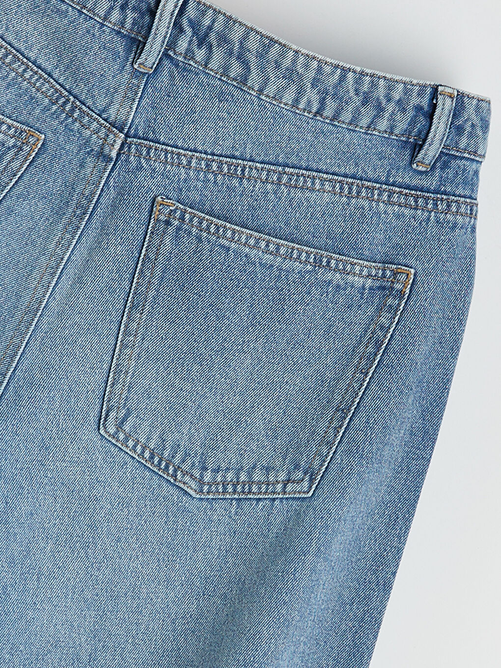 әйелдерге арналған кең балақ джинс шалбар-5