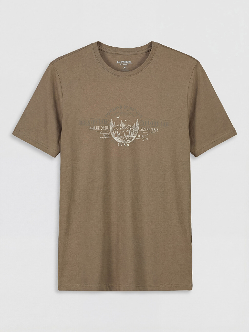 T-shirt Homme à Col Rond Imprimé en Jersey-4