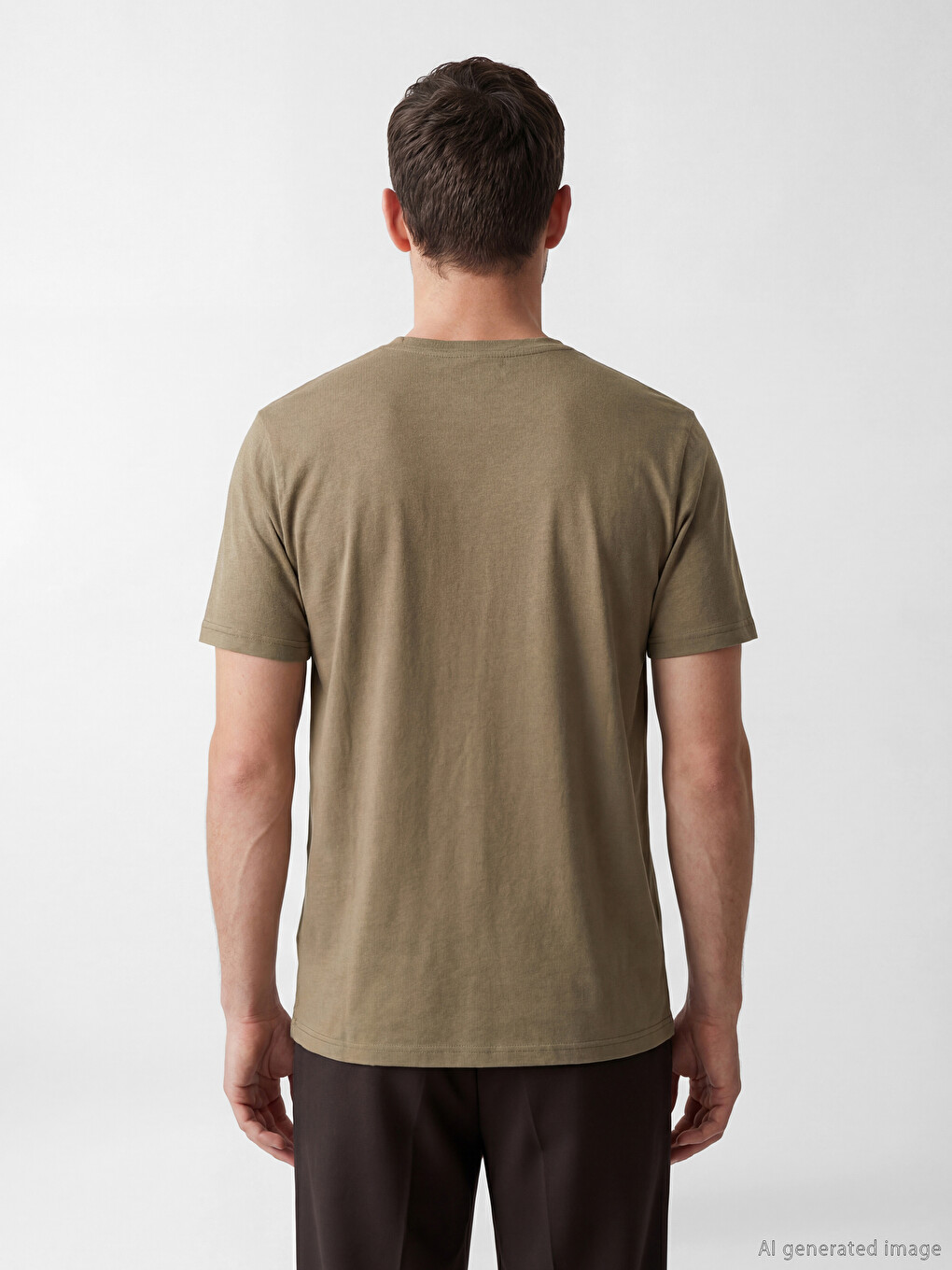 T-shirt Homme à Col Rond Imprimé en Jersey-3
