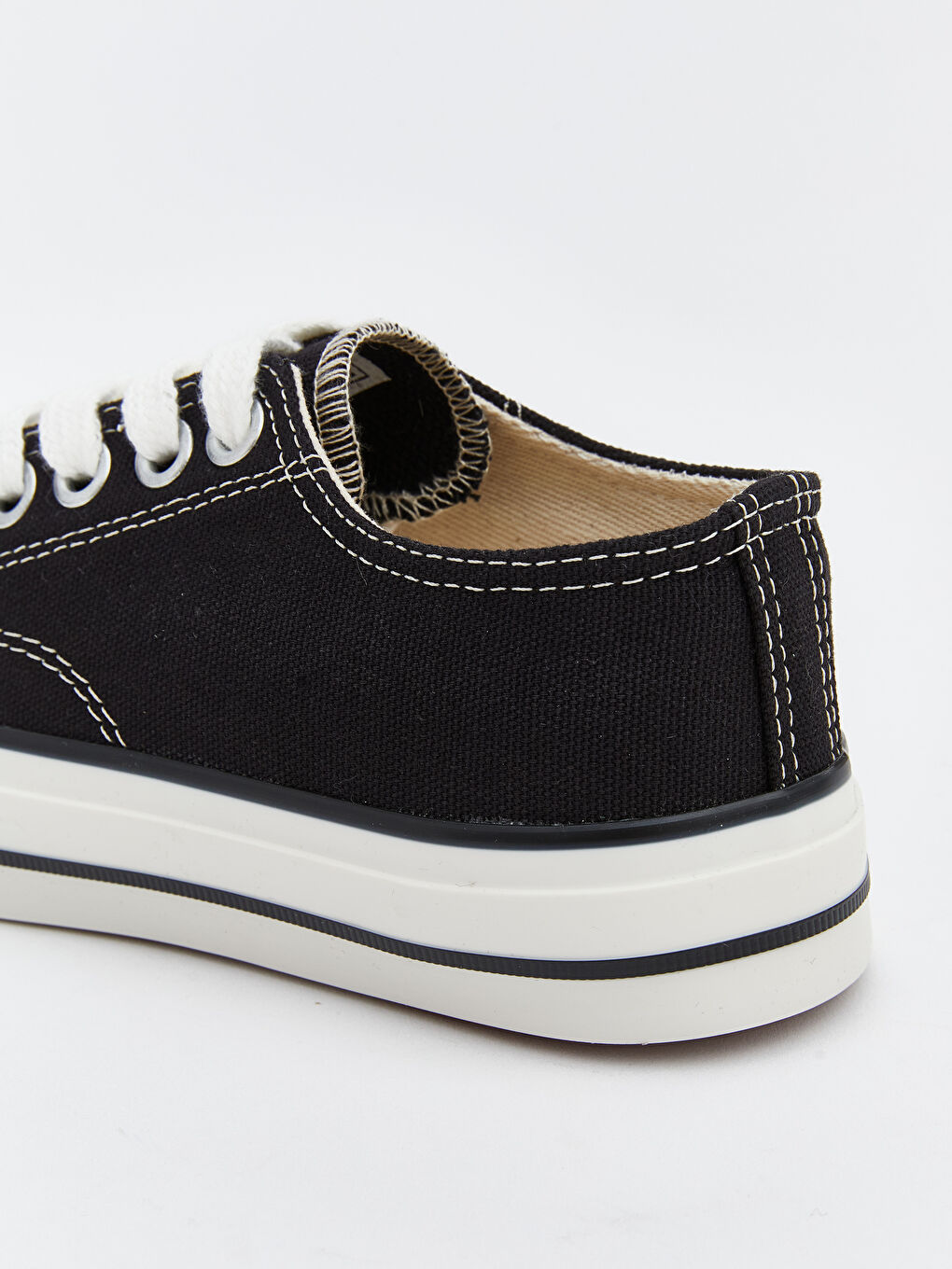 Siyah Bağcıklı Kız Çocuk Spor Ayakkabı-4