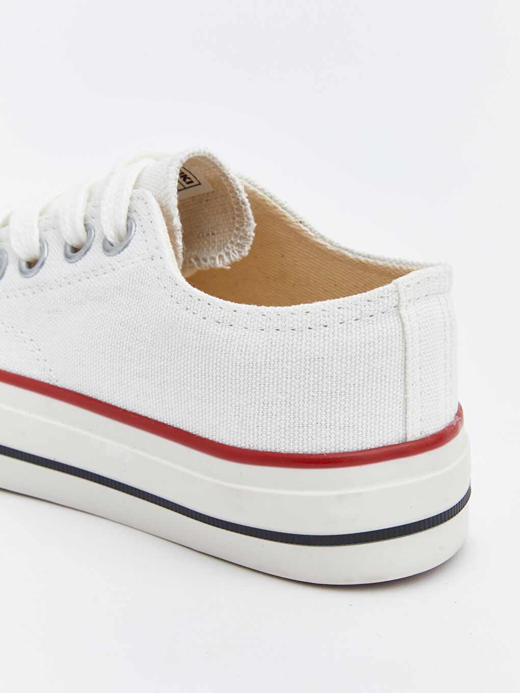 Beyaz Bağcıklı Kız Çocuk Spor Ayakkabı-4