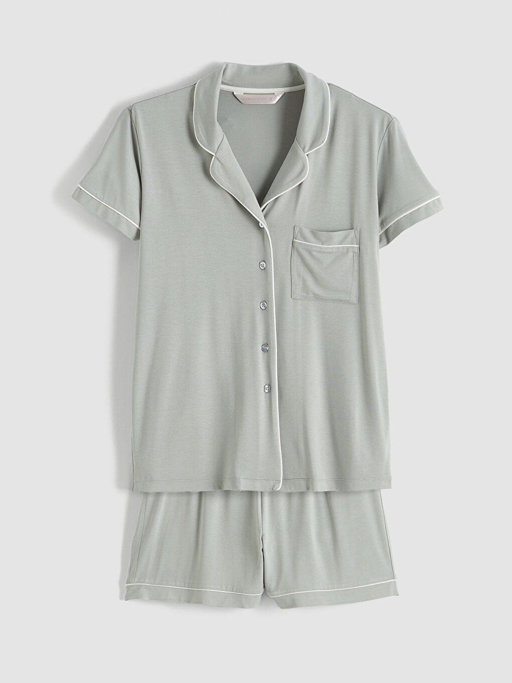 Set de pijamale scurte GRI Femeie-4