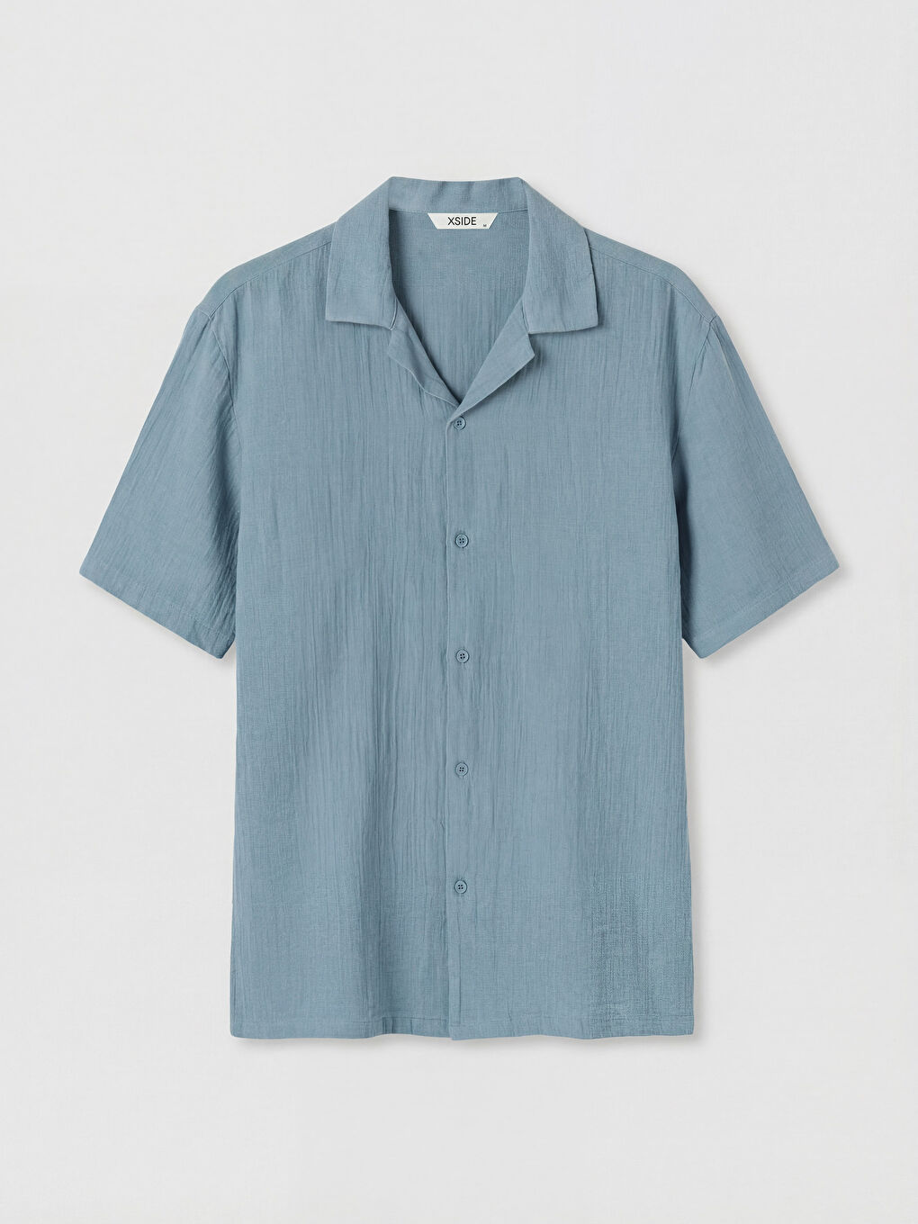 Mavi Loose Fit Resort Yaka Müslin Erkek Gömlek-4