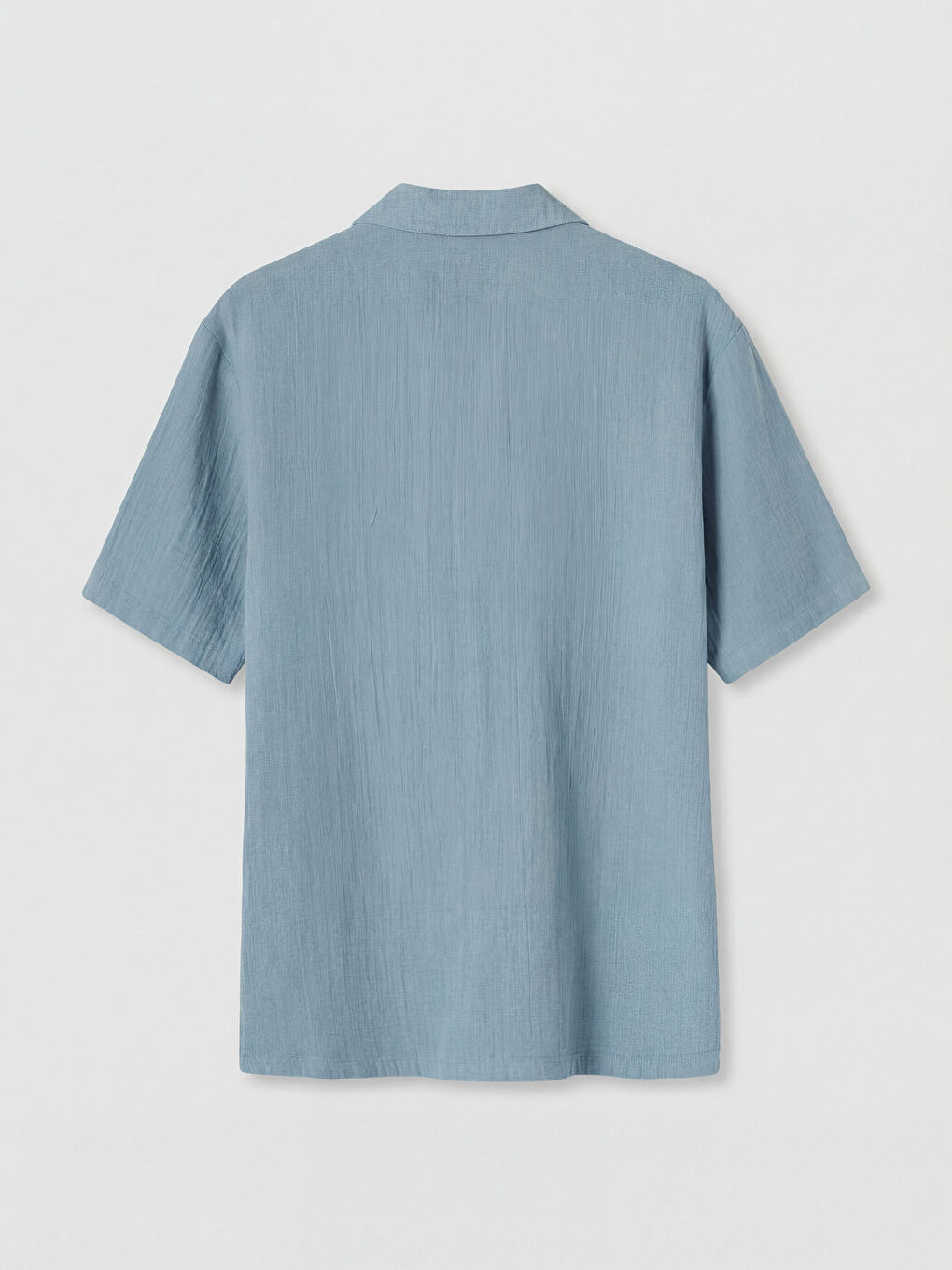 Mavi Loose Fit Resort Yaka Müslin Erkek Gömlek-5