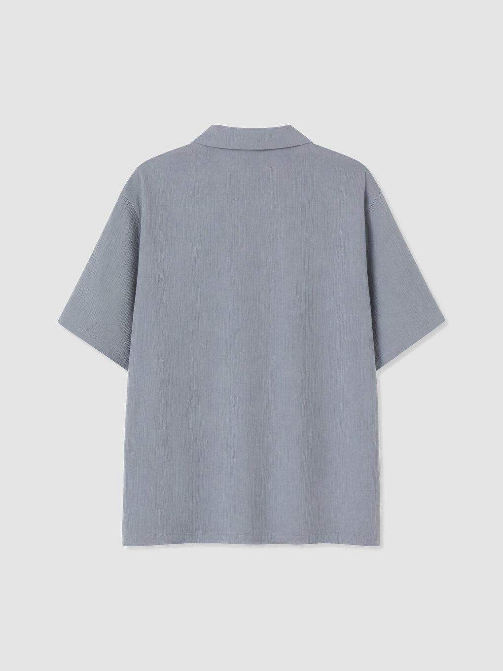 İndigo Loose Fit Resort Yaka Müslin Erkek Gömlek-2