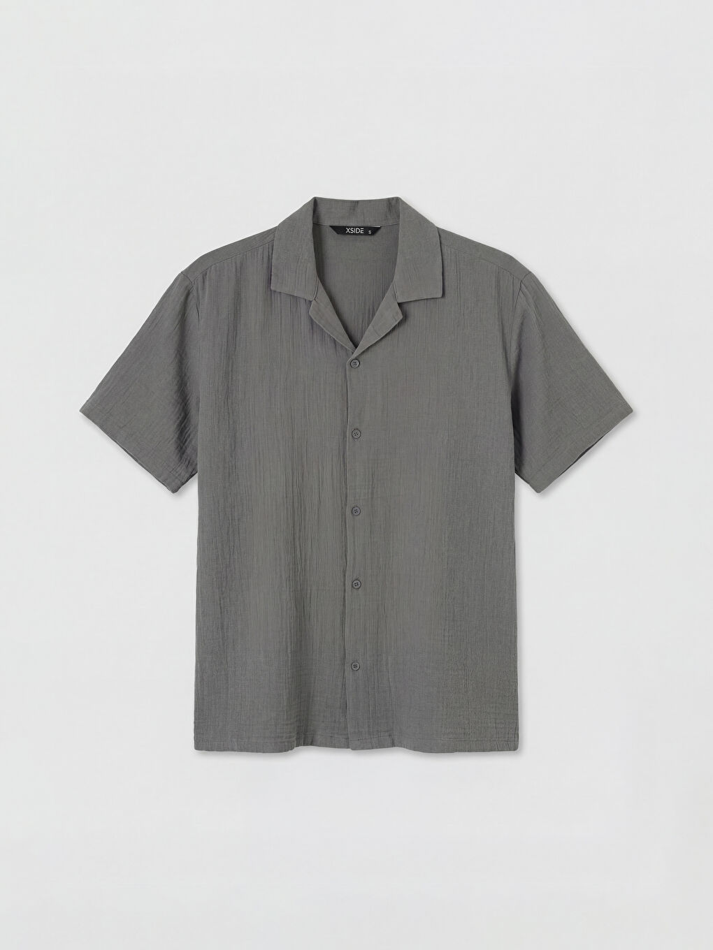 Cămașă Bărbați Muselină Loose Fit cu Guler Resort