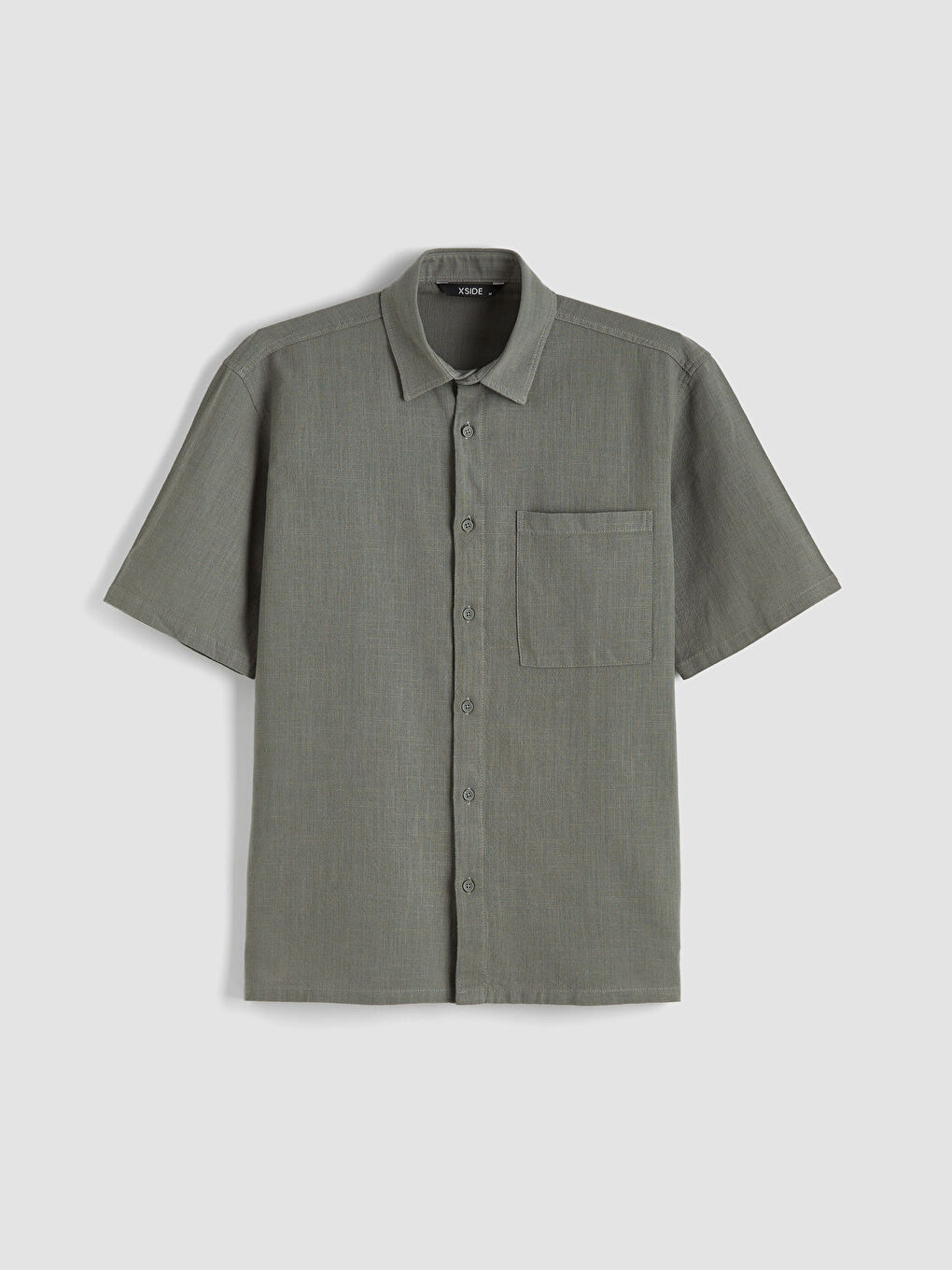 Men's Loose Fit Linen Look Shirt-7