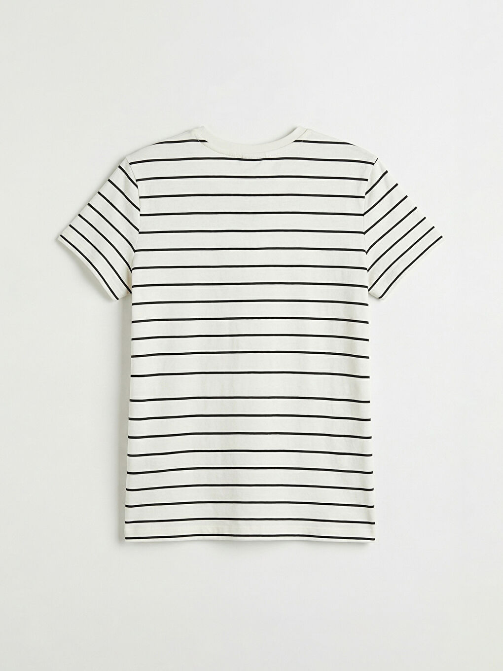 Siyah Bisiklet Yaka Kız Çocuk Tişört 2'li-2