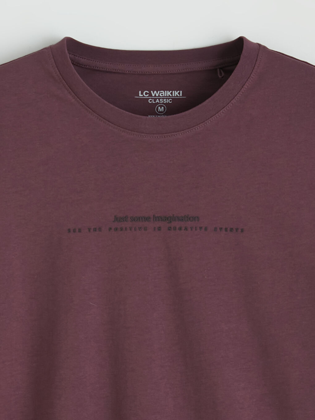 Crew Neck Text Printed Jersey Men's T-Shirt-1