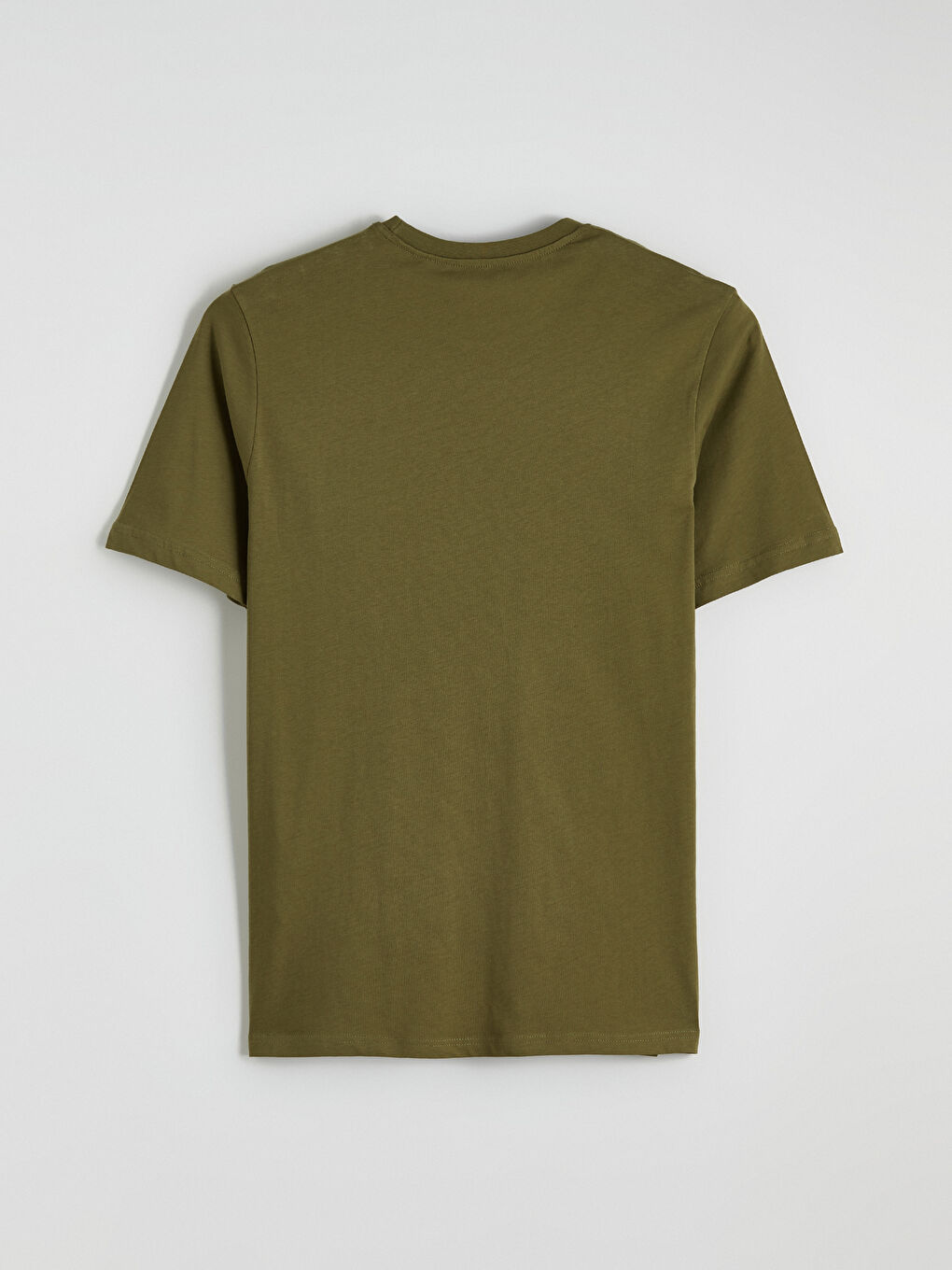 Yeşil Bisiklet Yaka Yazı Baskılı Penye Erkek Tişört-2