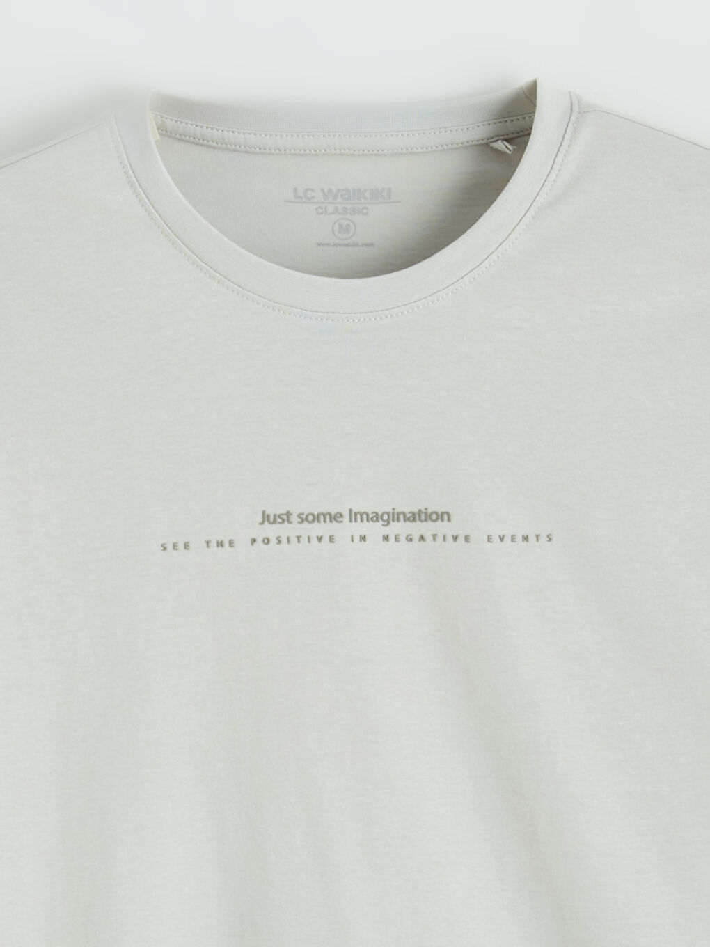 Crew Neck Text Printed Jersey Men's T-Shirt-1