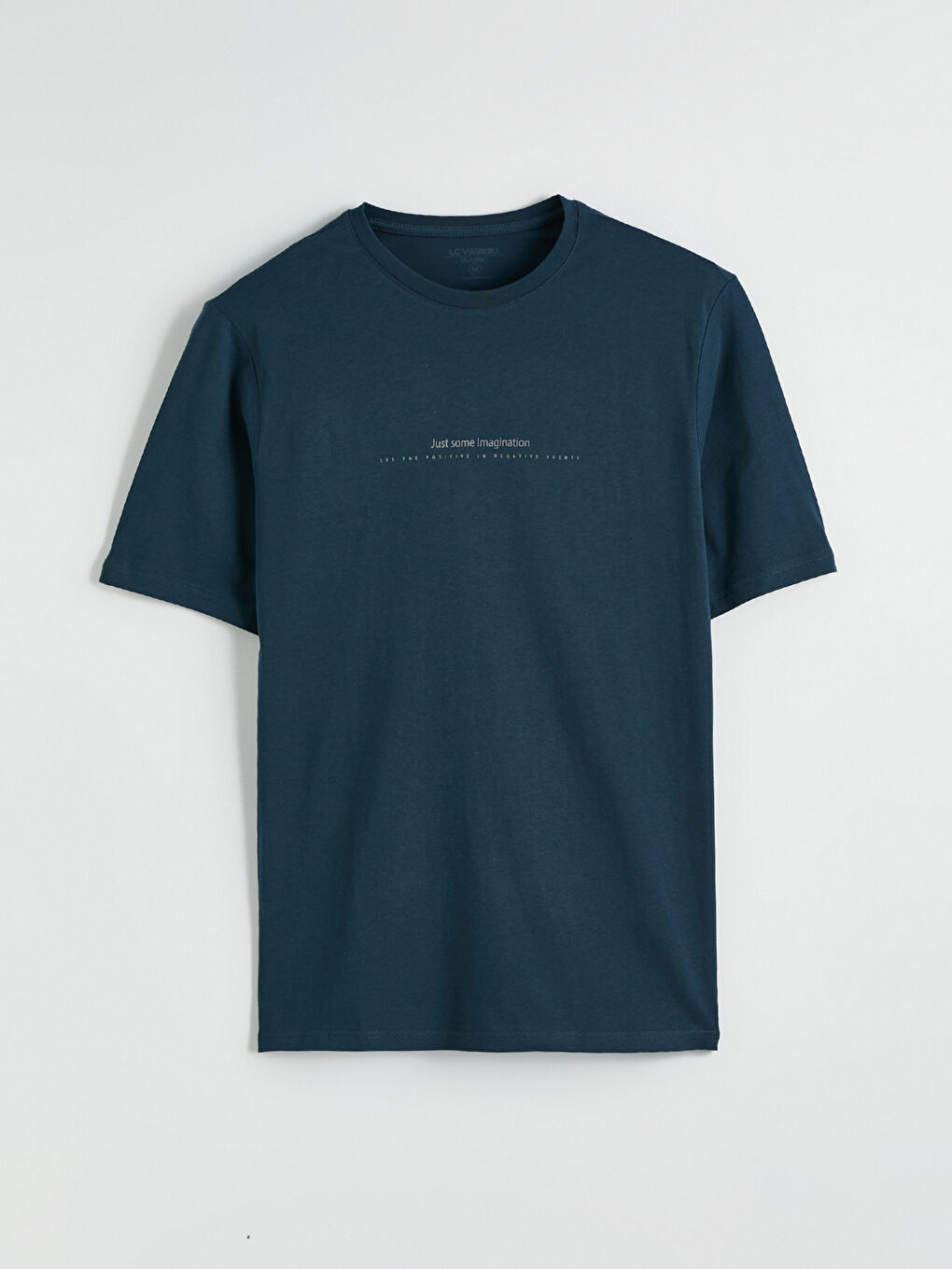 Мужская футболка из джерси с текстовым принтом и круглым вырезом-4