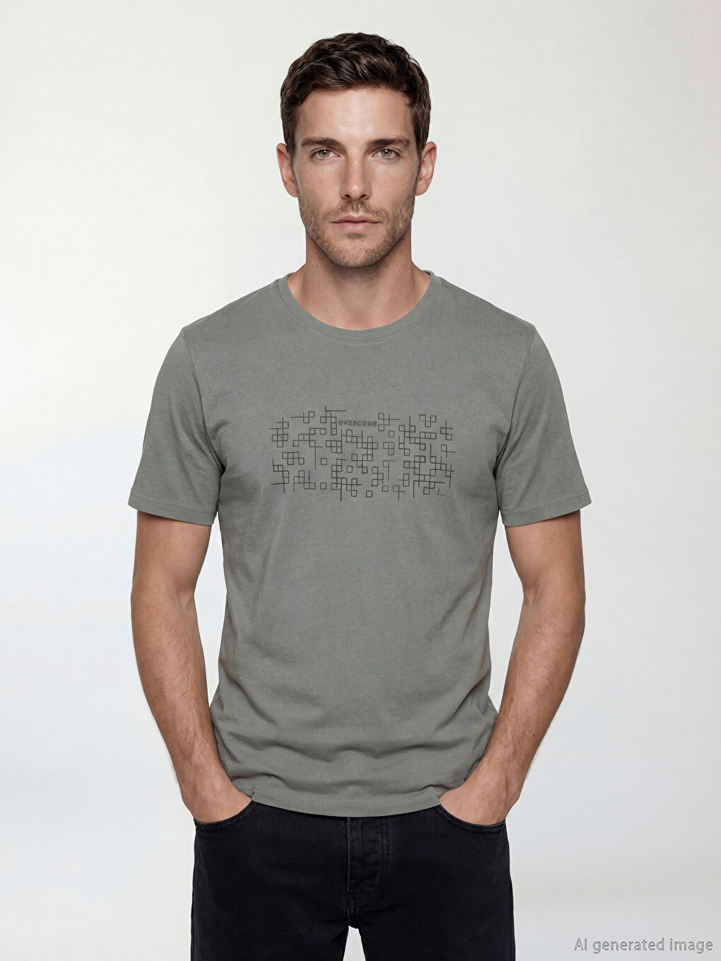 T-shirt KAKI Homme