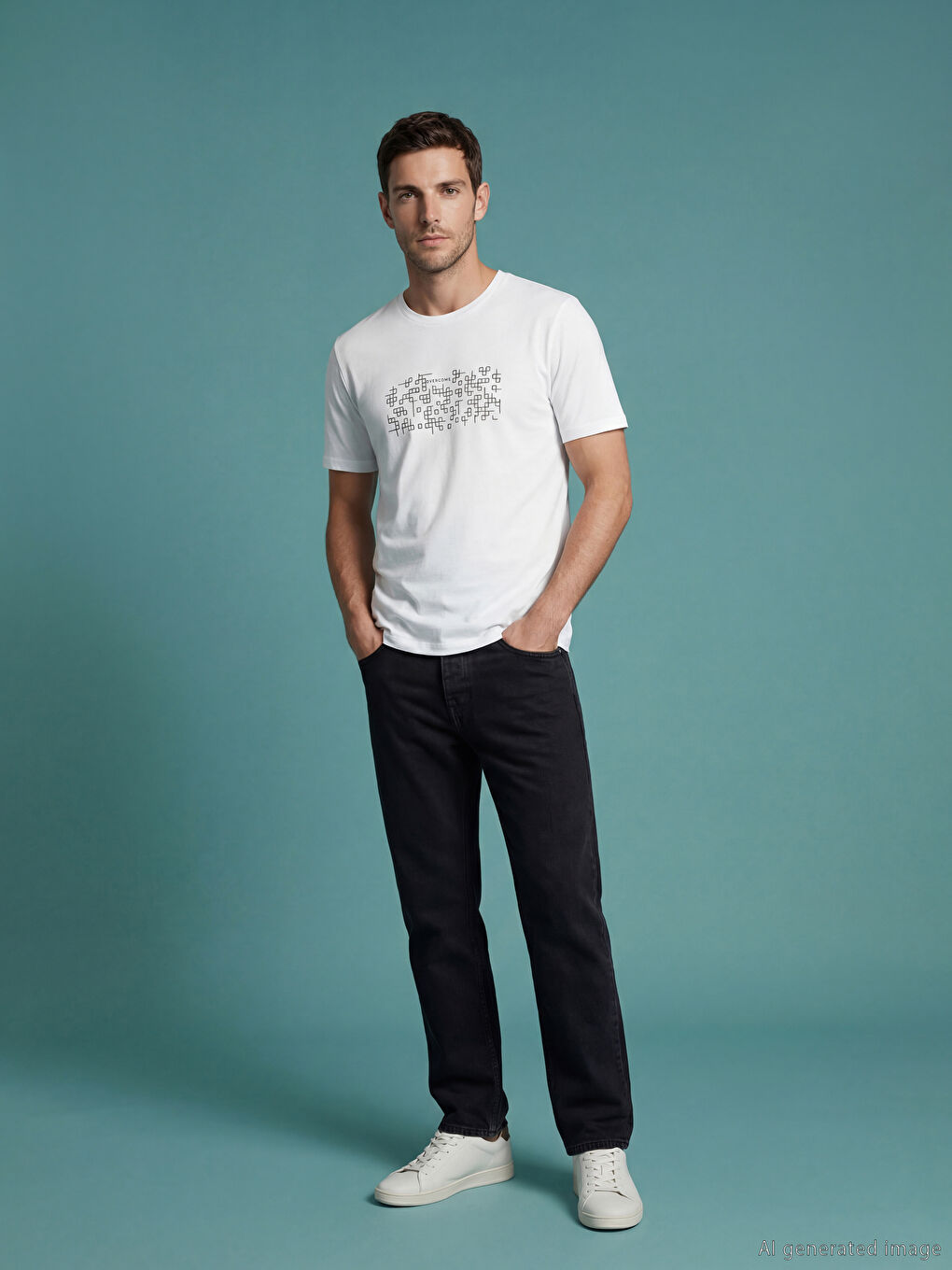 Άνδρας ΛΕΥΚΟ Μπλουζάκι-1