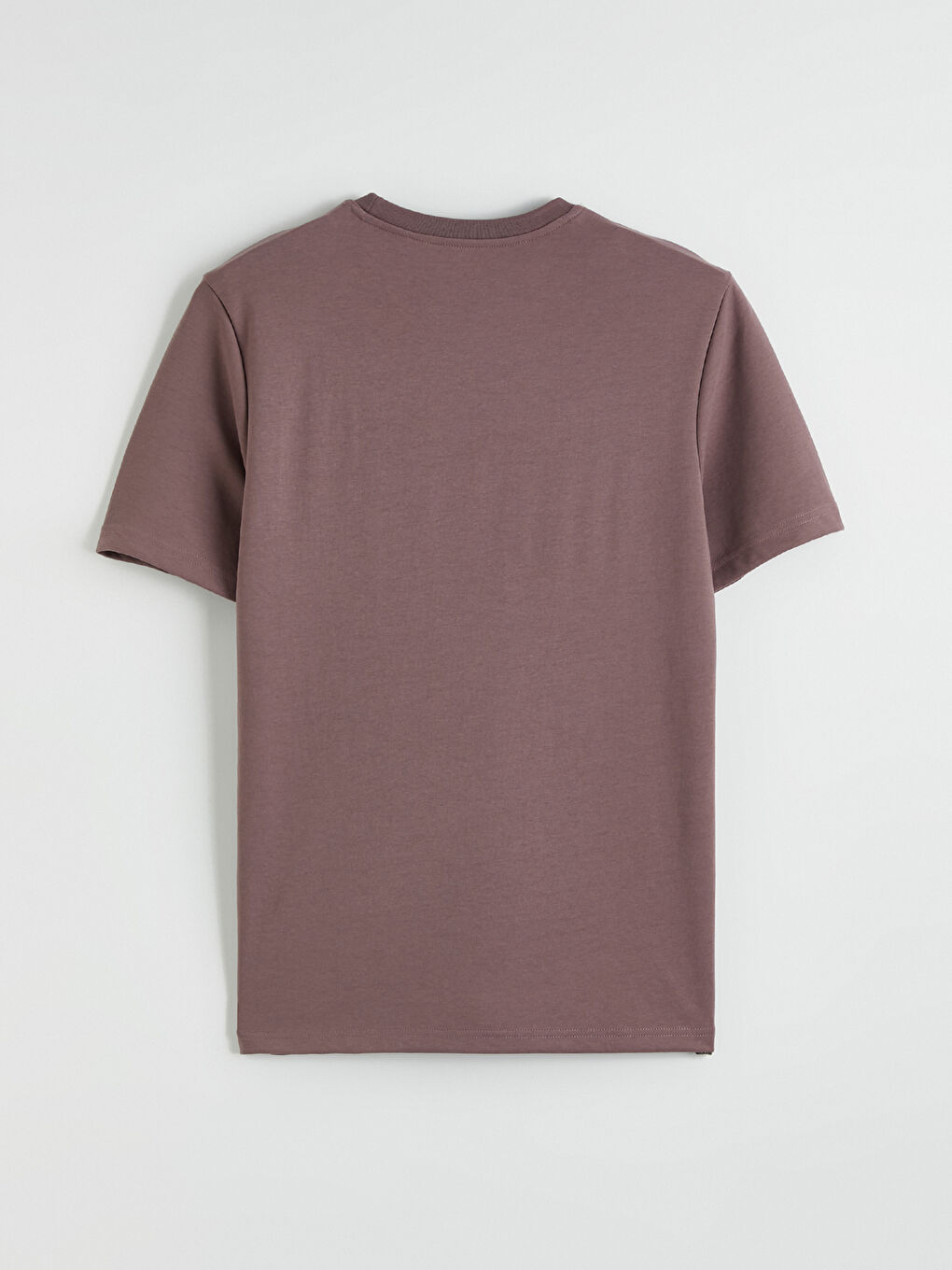 Pembe Bisiklet Yaka Baskılı Erkek Tişört-6