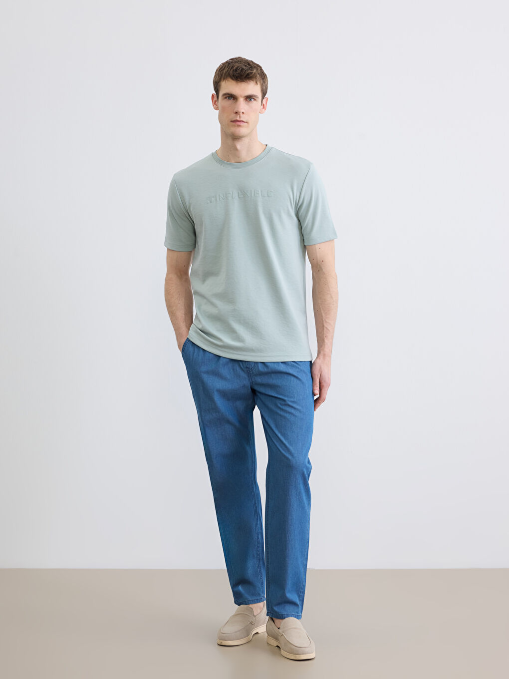 Crew Neck Printed Men's T-Shirt-1