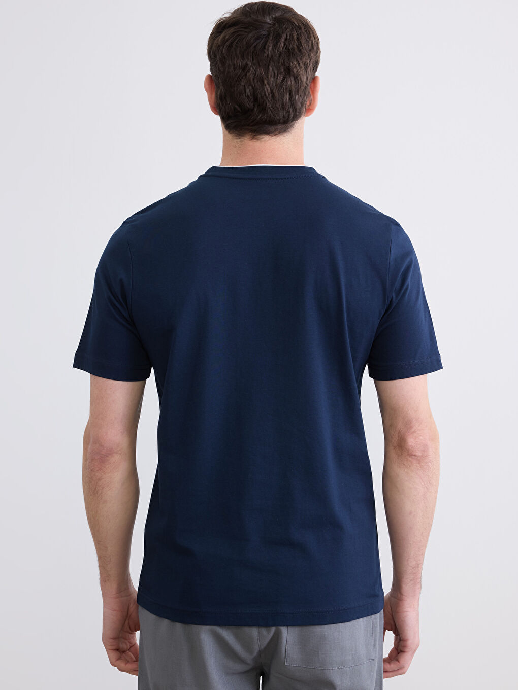 Crew Neck Printed Jersey Men's T-Shirt-3