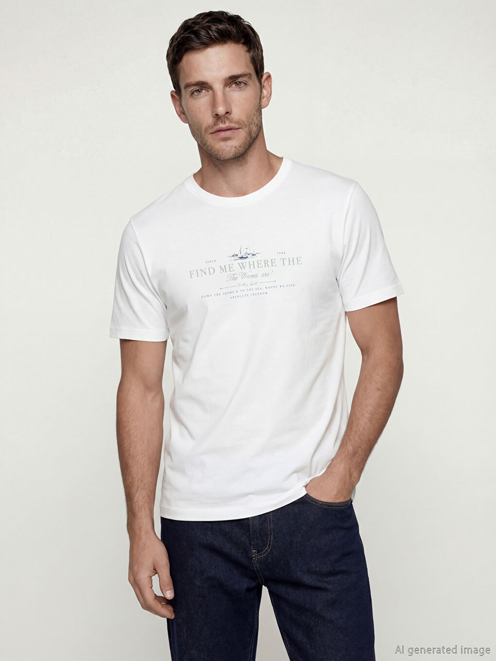 Man WHITE T-Shirt
