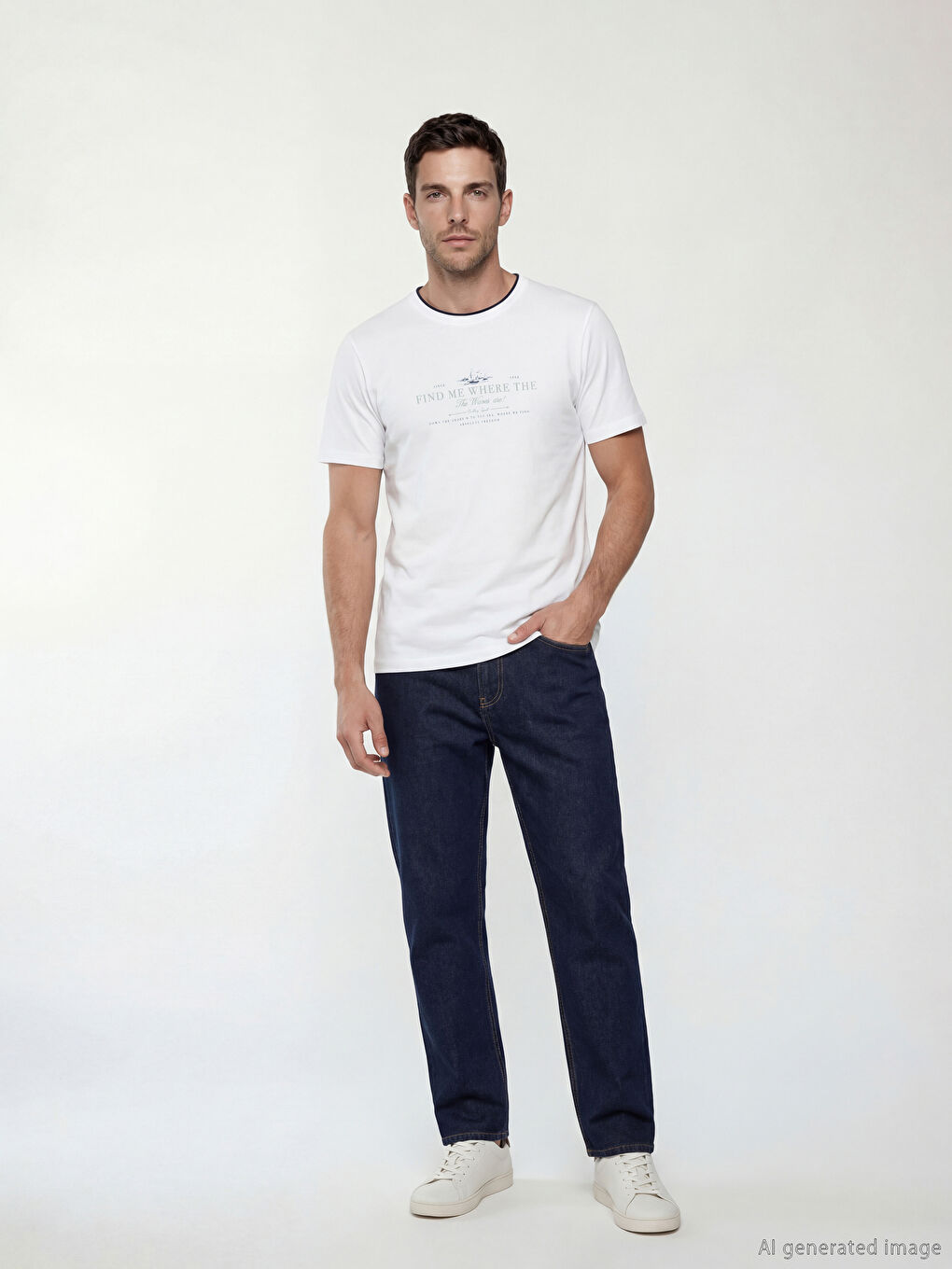 Man WHITE T-Shirt-1