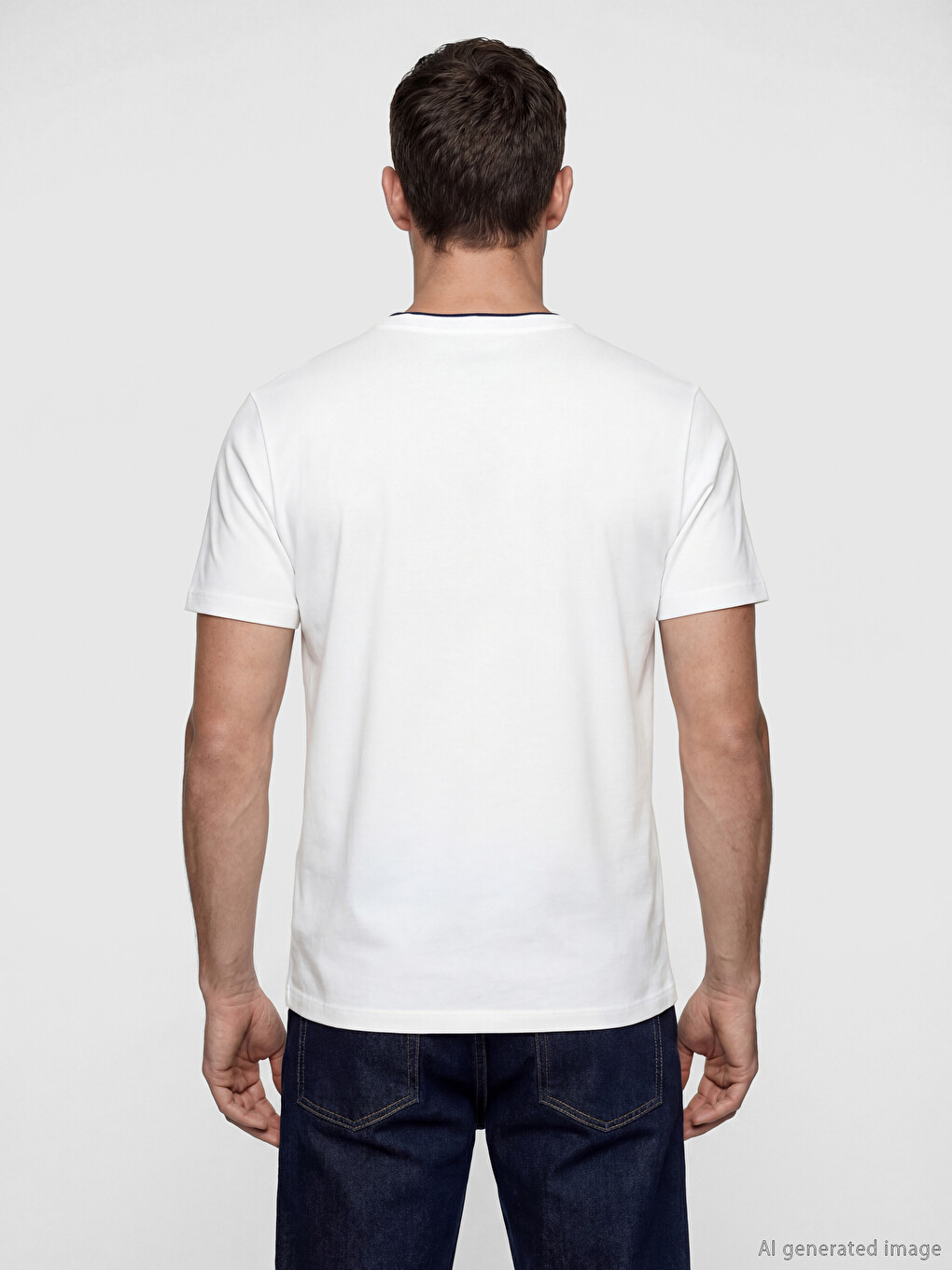 T-shirt Homme À Col Rond Imprimé En Jersey-2