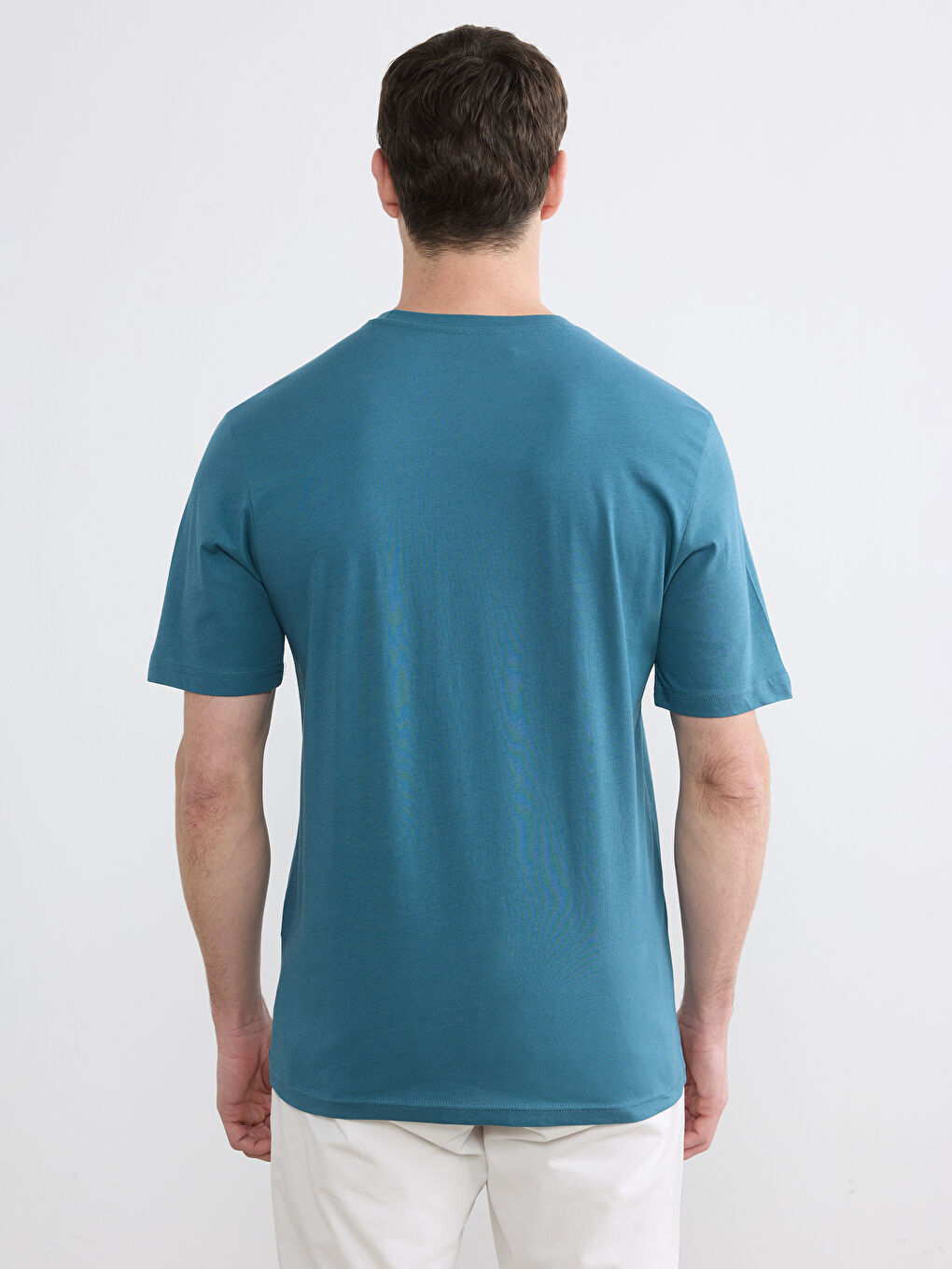 მამაკაცები მოლურჯო-მომწვანო ფირუზისფერი მაისურები და ზედები-3