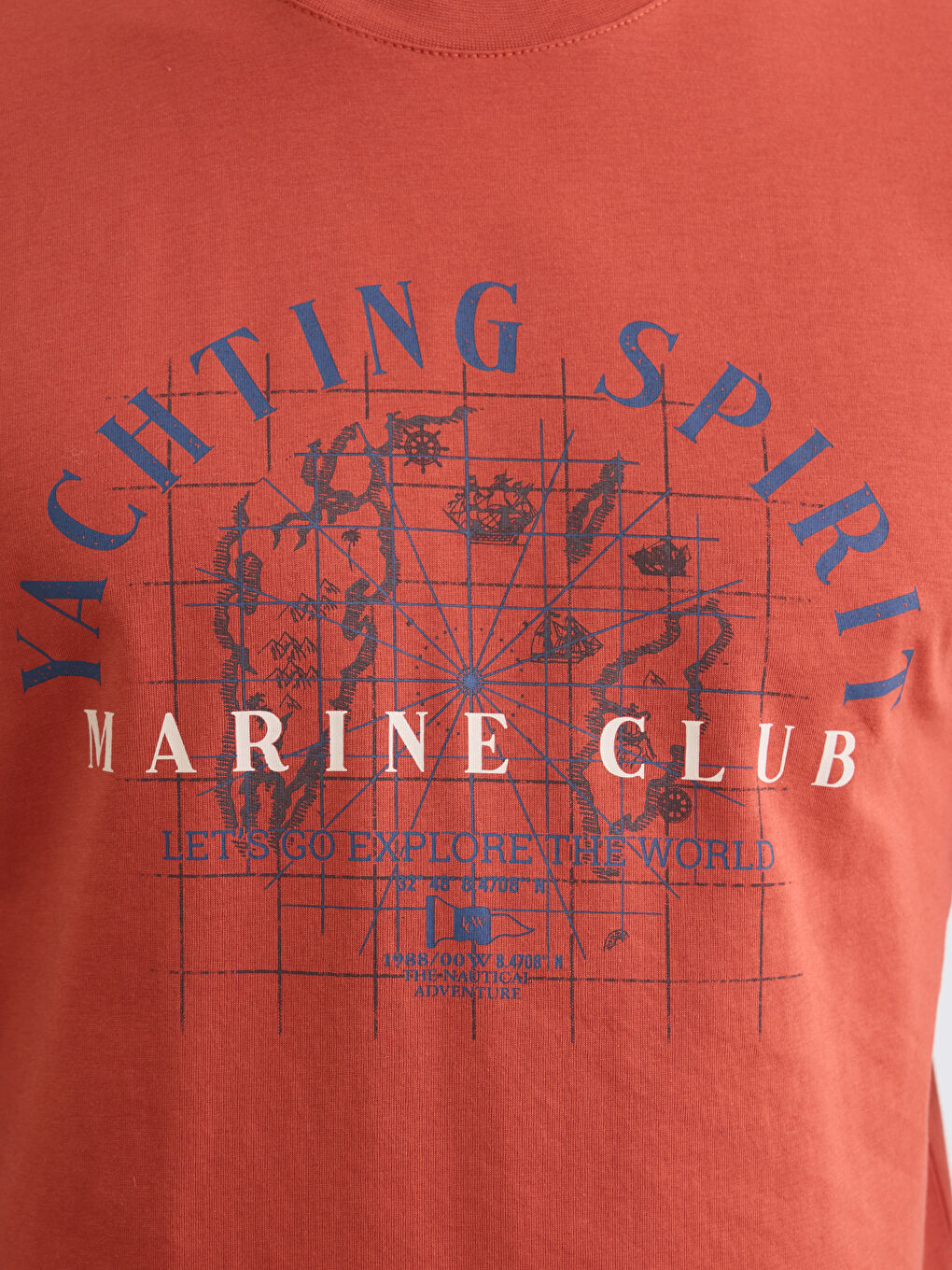 პლუს ზომის ბამბის მამაკაცის მაისური, მრგვალი ყელით და პრინტით-3