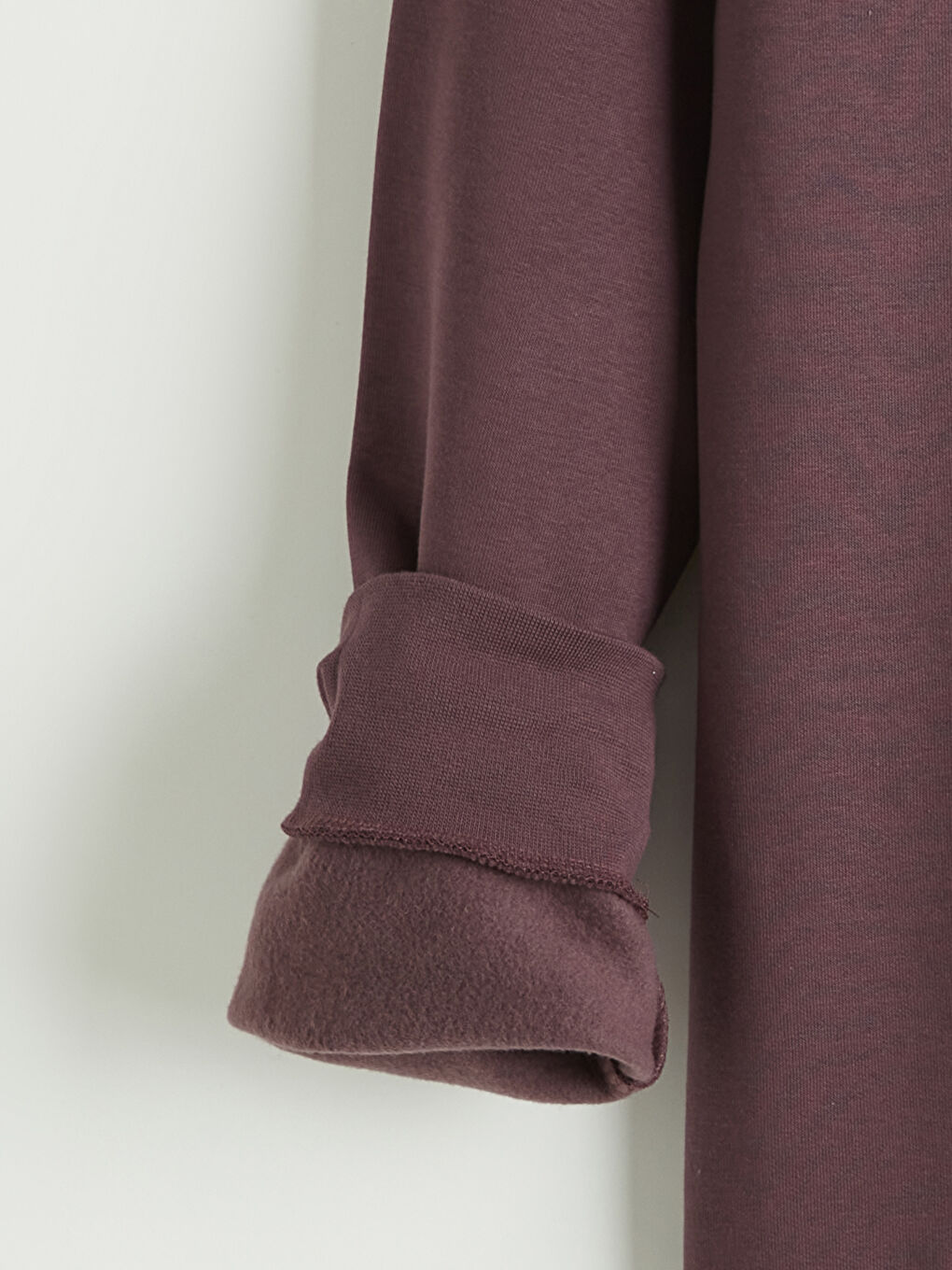 Mürdüm Bisiklet Yaka Baskılı Erkek Sweatshirt-5