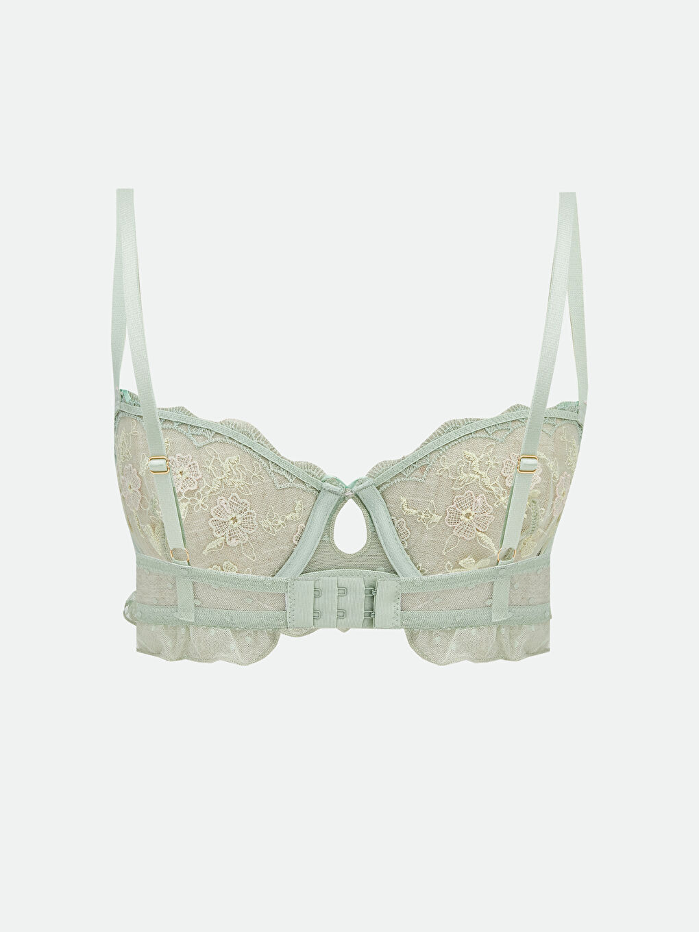 Unlined Underwire T-Shirt Bra in Delicate Lace-1