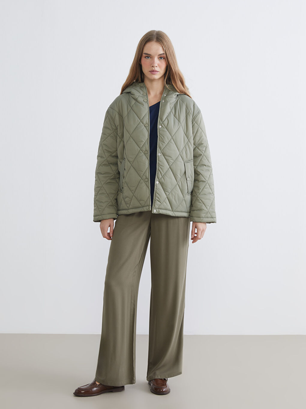 Žena TAMNO ZELENA Jakna-1