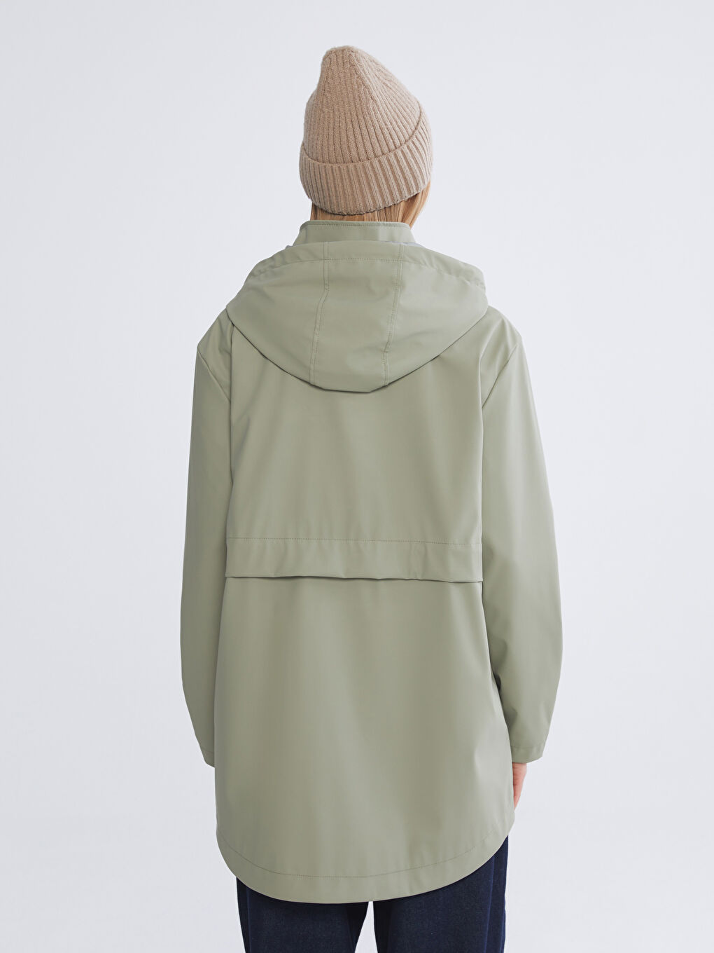 Oversized Hooded Raincoat for Women-4