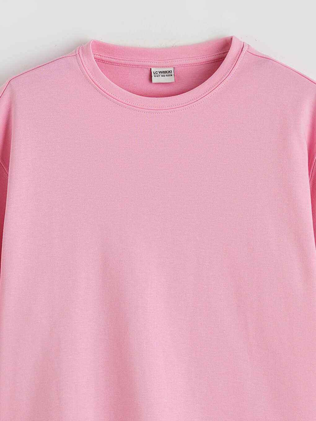Pembe Basic Kız Çocuk Tişört-1