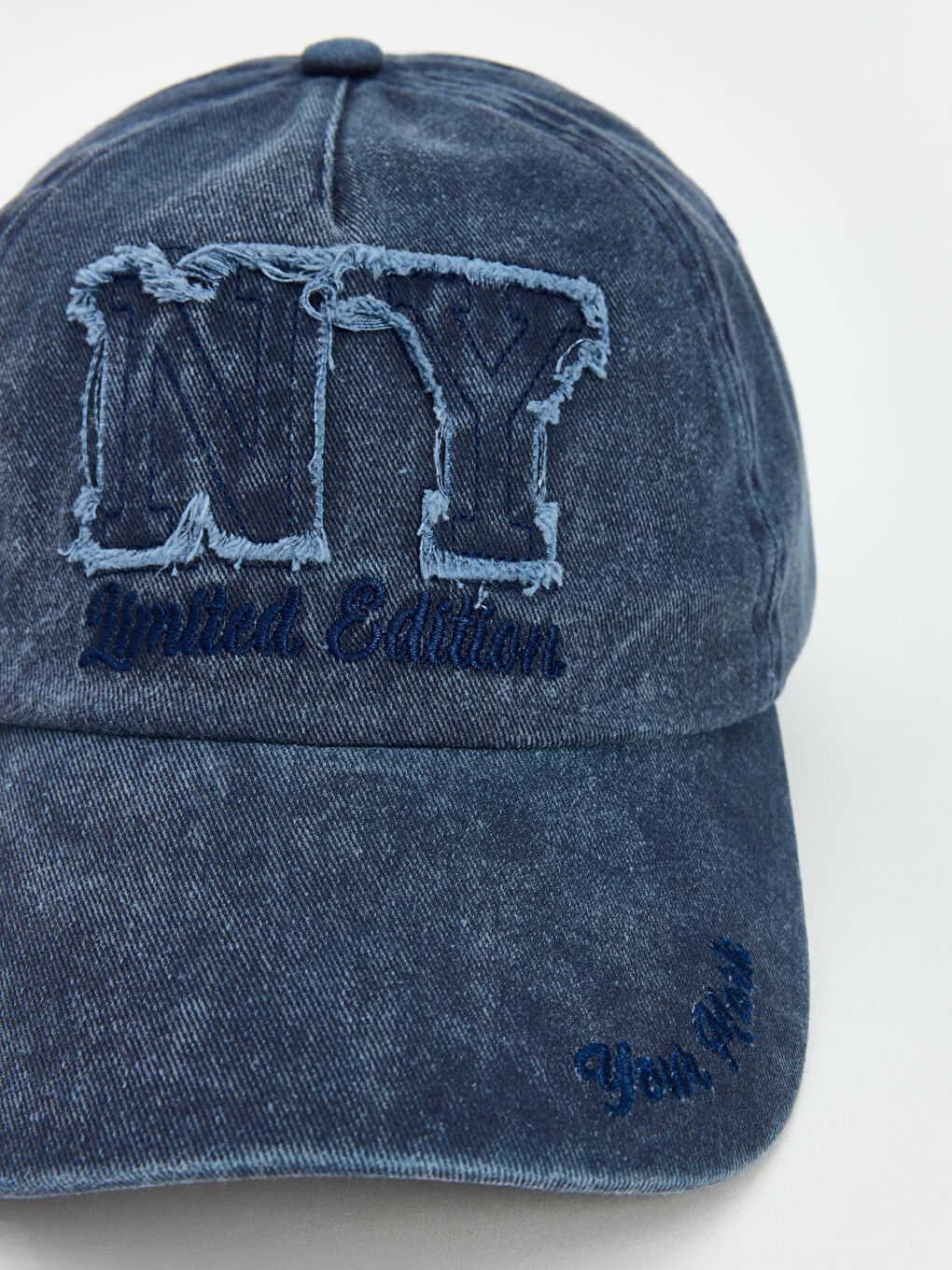 İndigo NY Nakışlı Erkek Kep Şapka -2