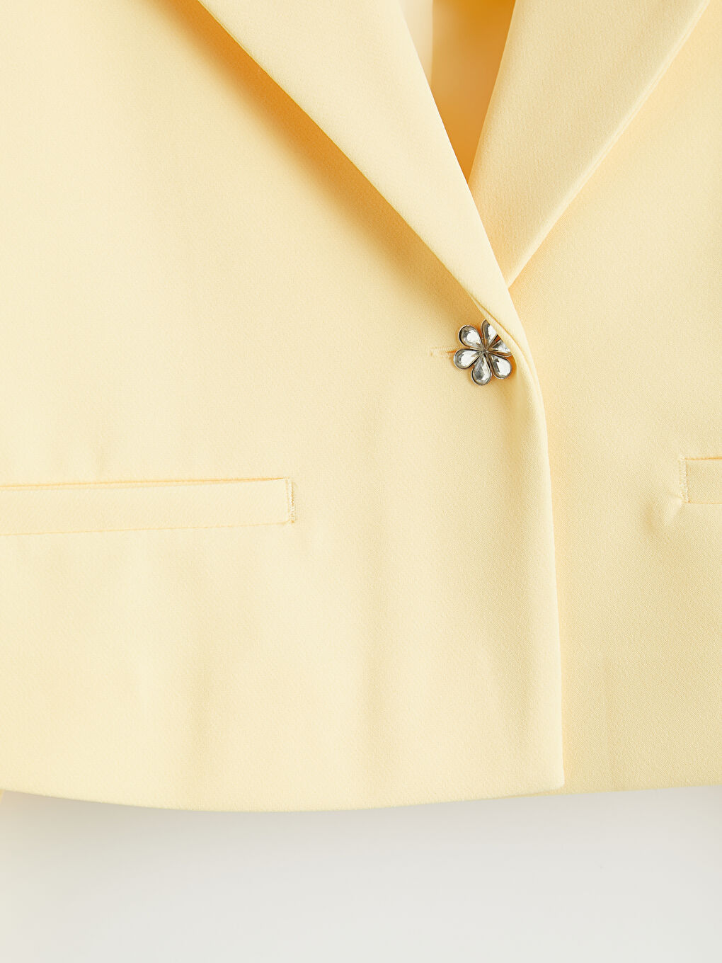 Sarı Kız Çocuk Blazer Ceket-3