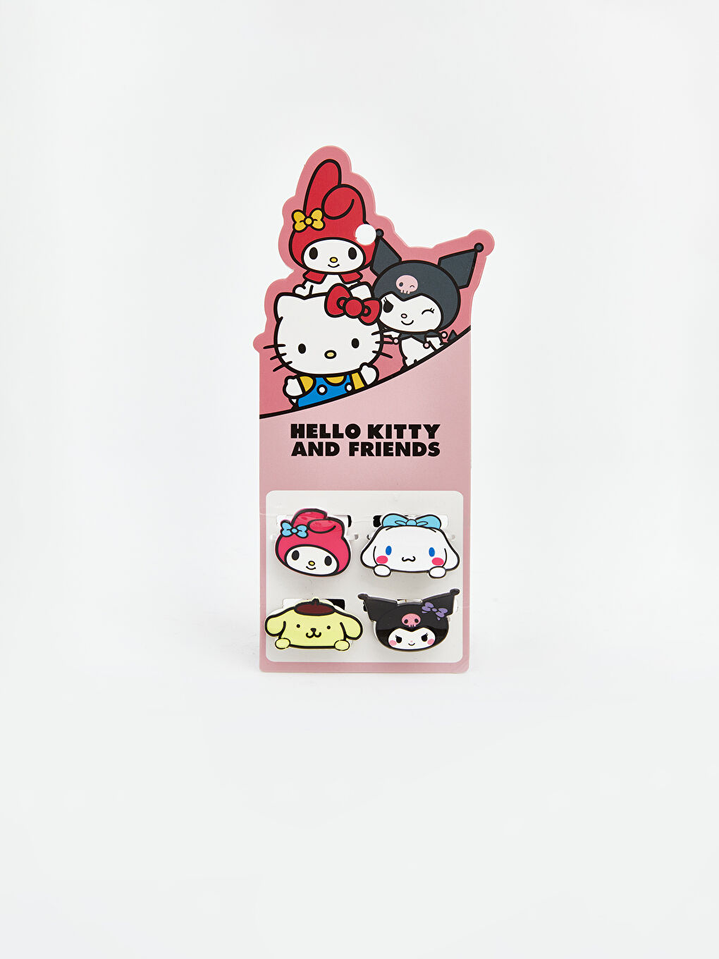 Karışık Hello Kitty Figürlü Kız Çocuk Toka Seti 4'lü