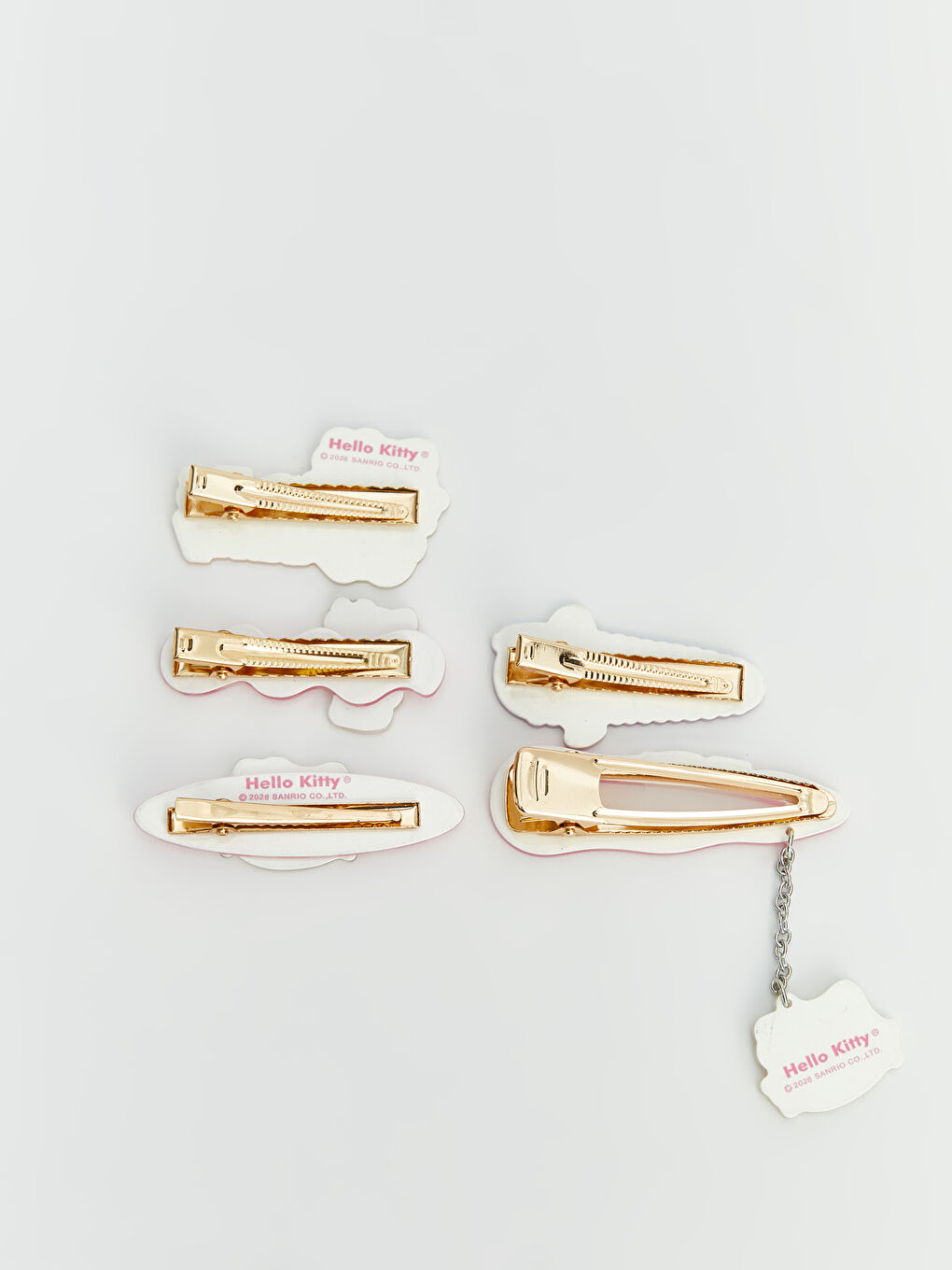 Заколка для волос девочки с принтом Хелло Китти, комплект из 5 штук-2