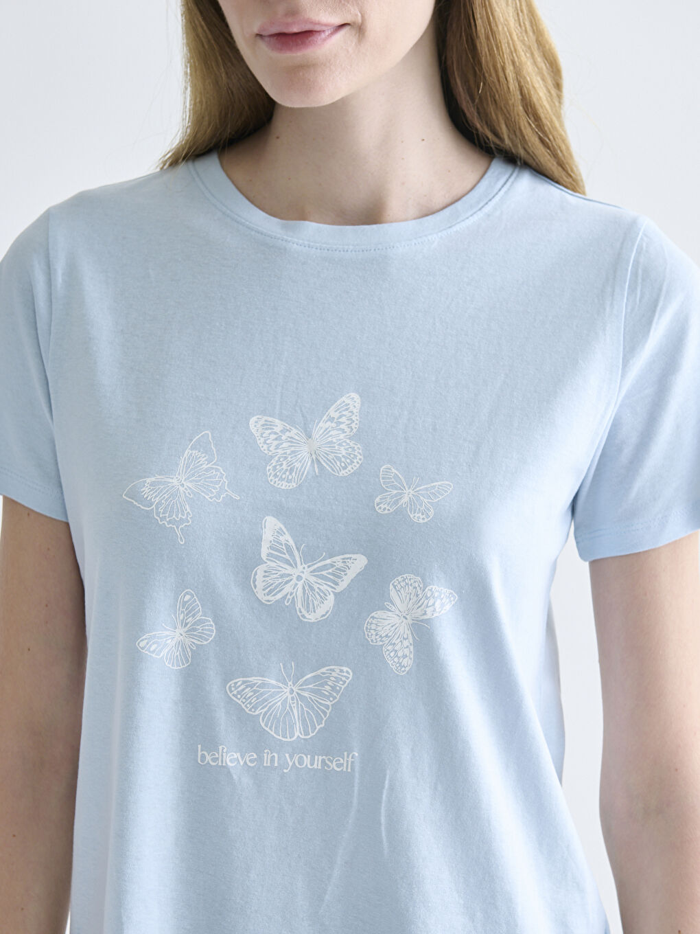 Әйелдер көгілдір Футболка-2