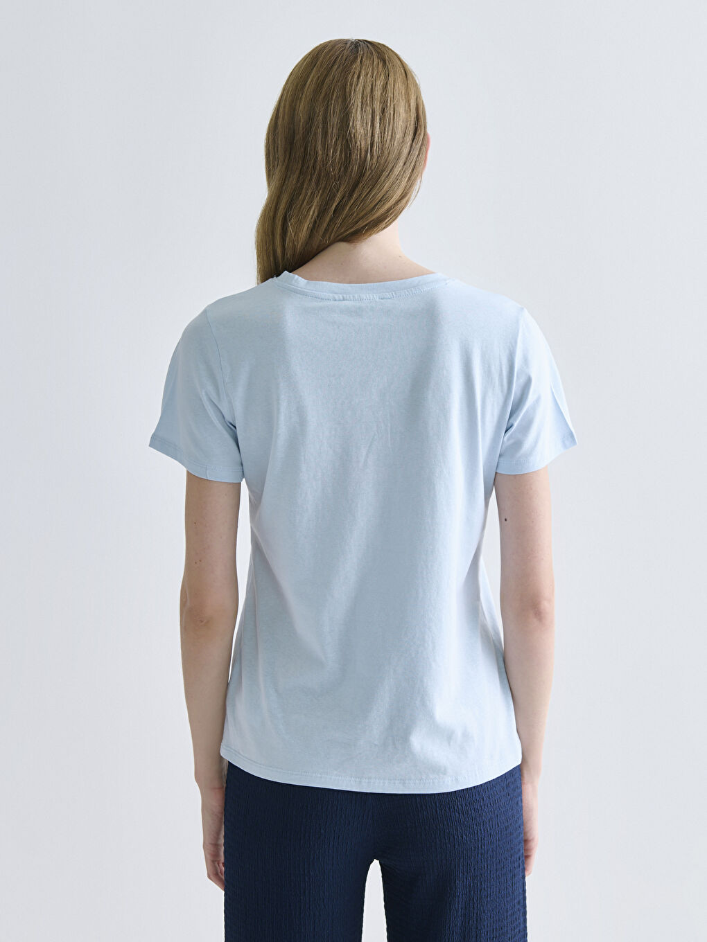 Әйелдер көгілдір Футболка-3