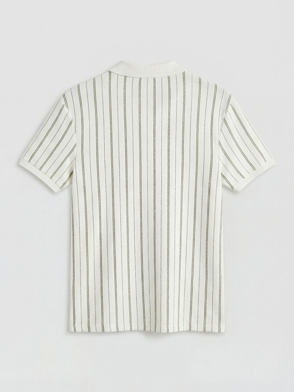 Yeşil Polo Yaka Çizgili Erkek Tişört		
-1