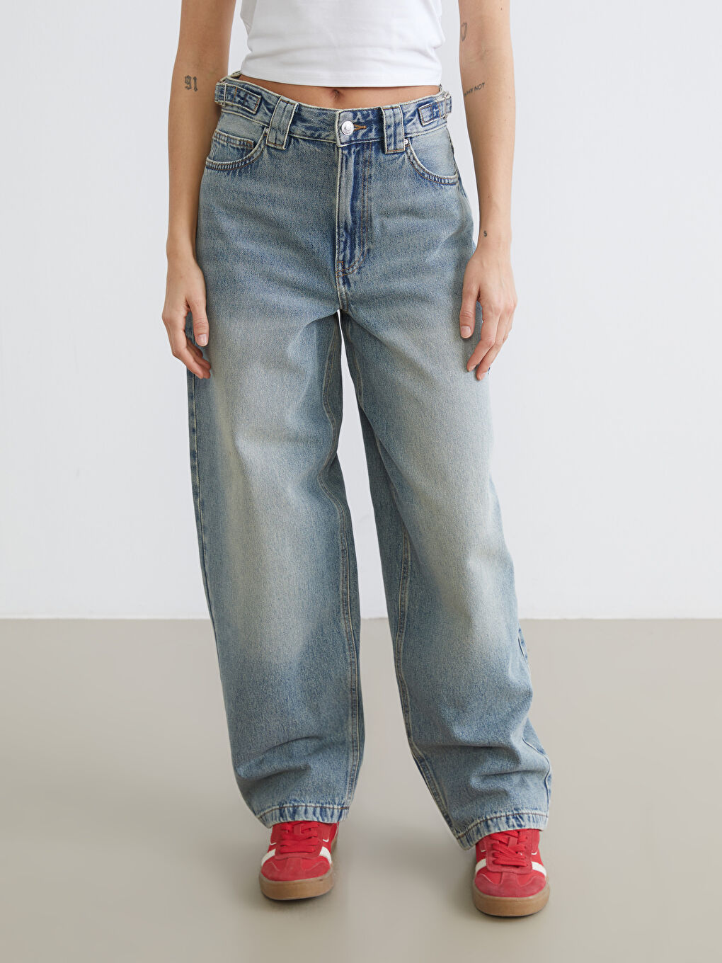 Әйелдер көгілдір Джинсы шалбар-1