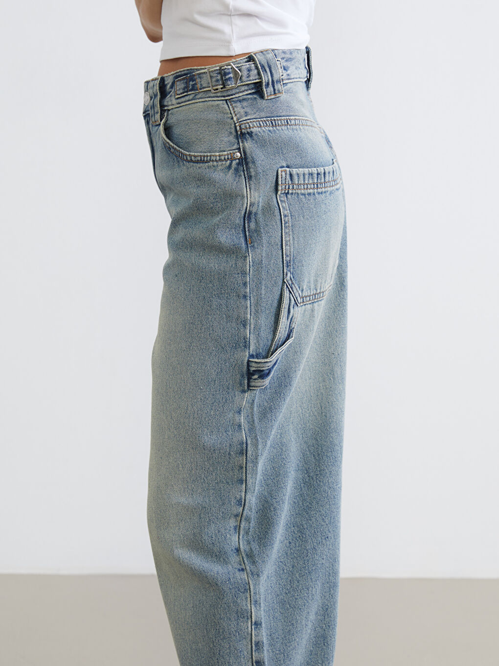 Әйелдер көгілдір Джинсы шалбар-2