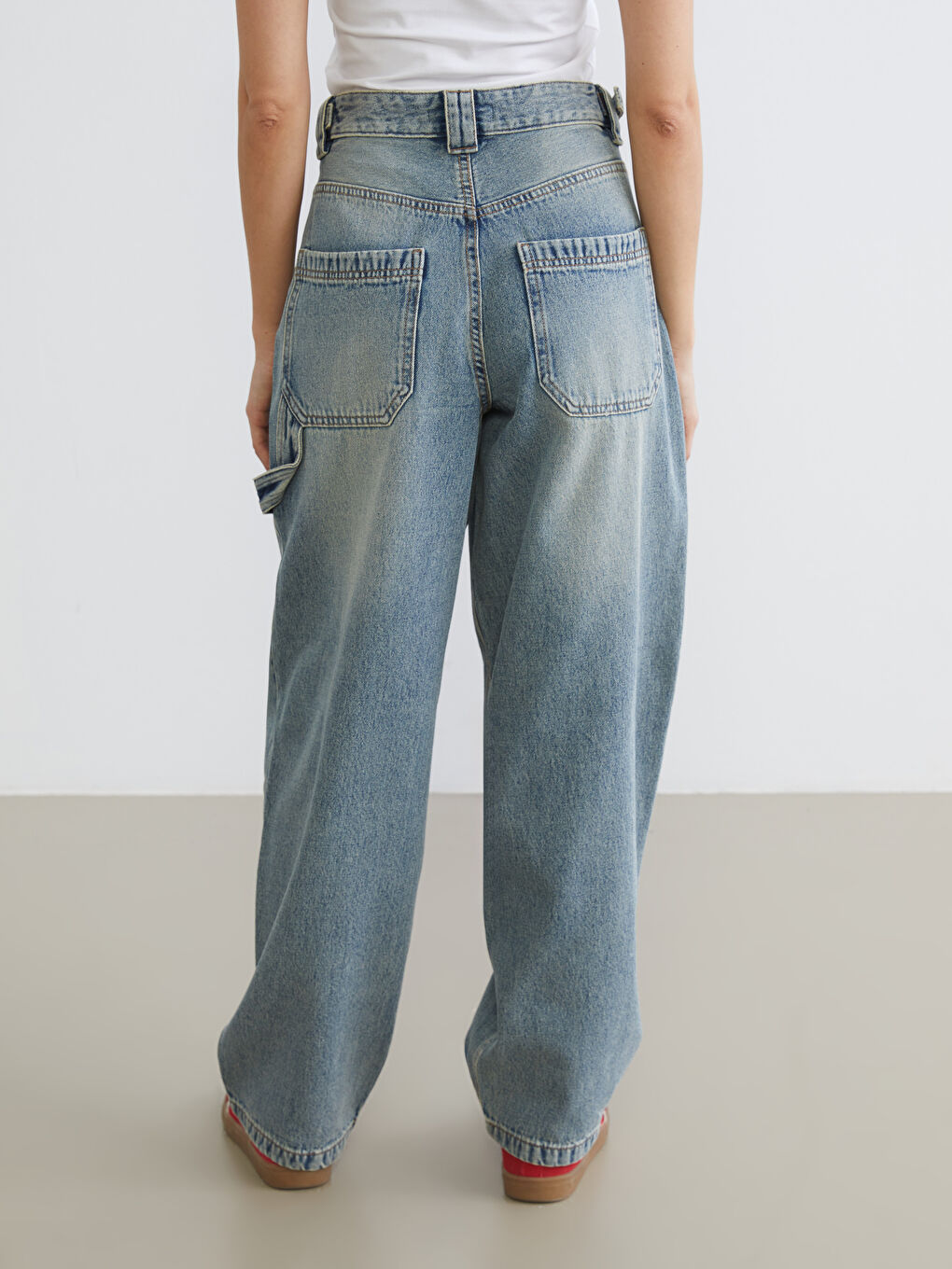 Әйелдер көгілдір Джинсы шалбар-3