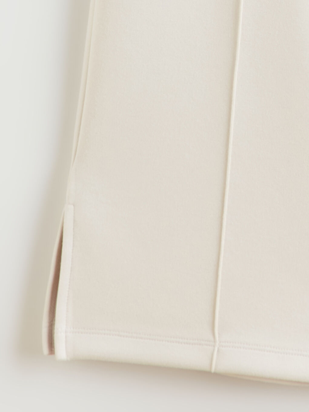 Gri Dar Fit Paçası Yırtmaçlı Kadın Pantolon-5