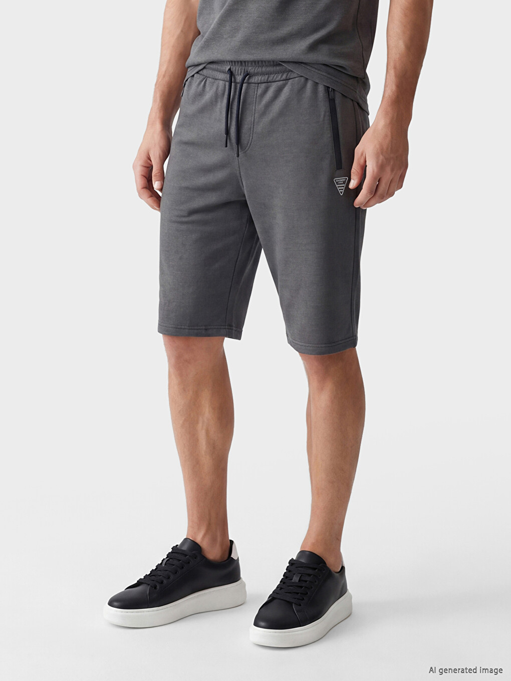 Man Navy Shorts-1
