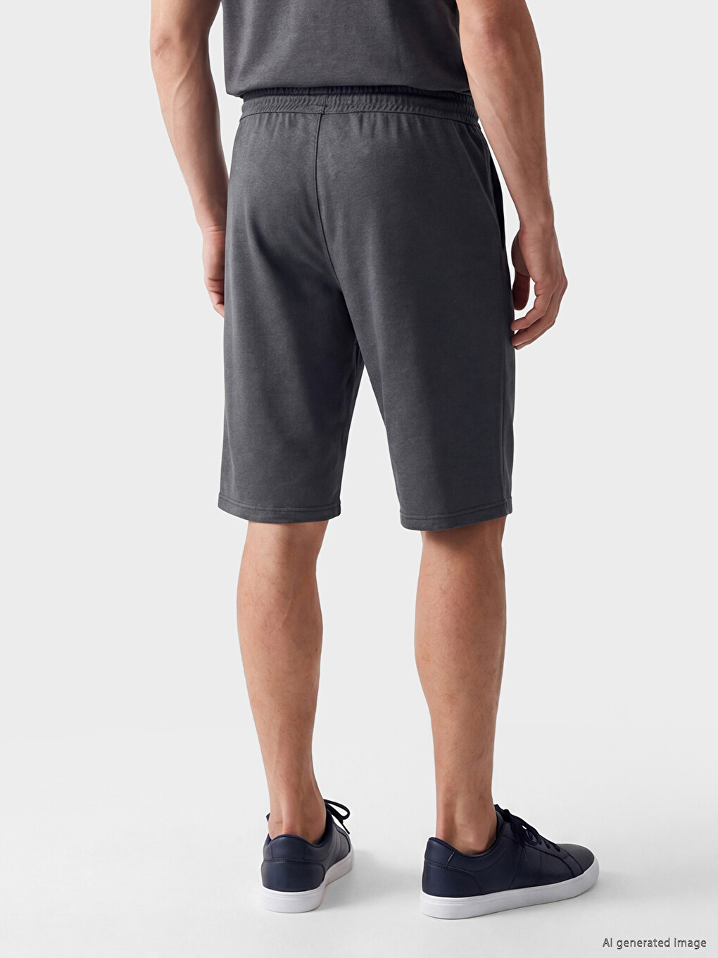 Man Navy Shorts-2