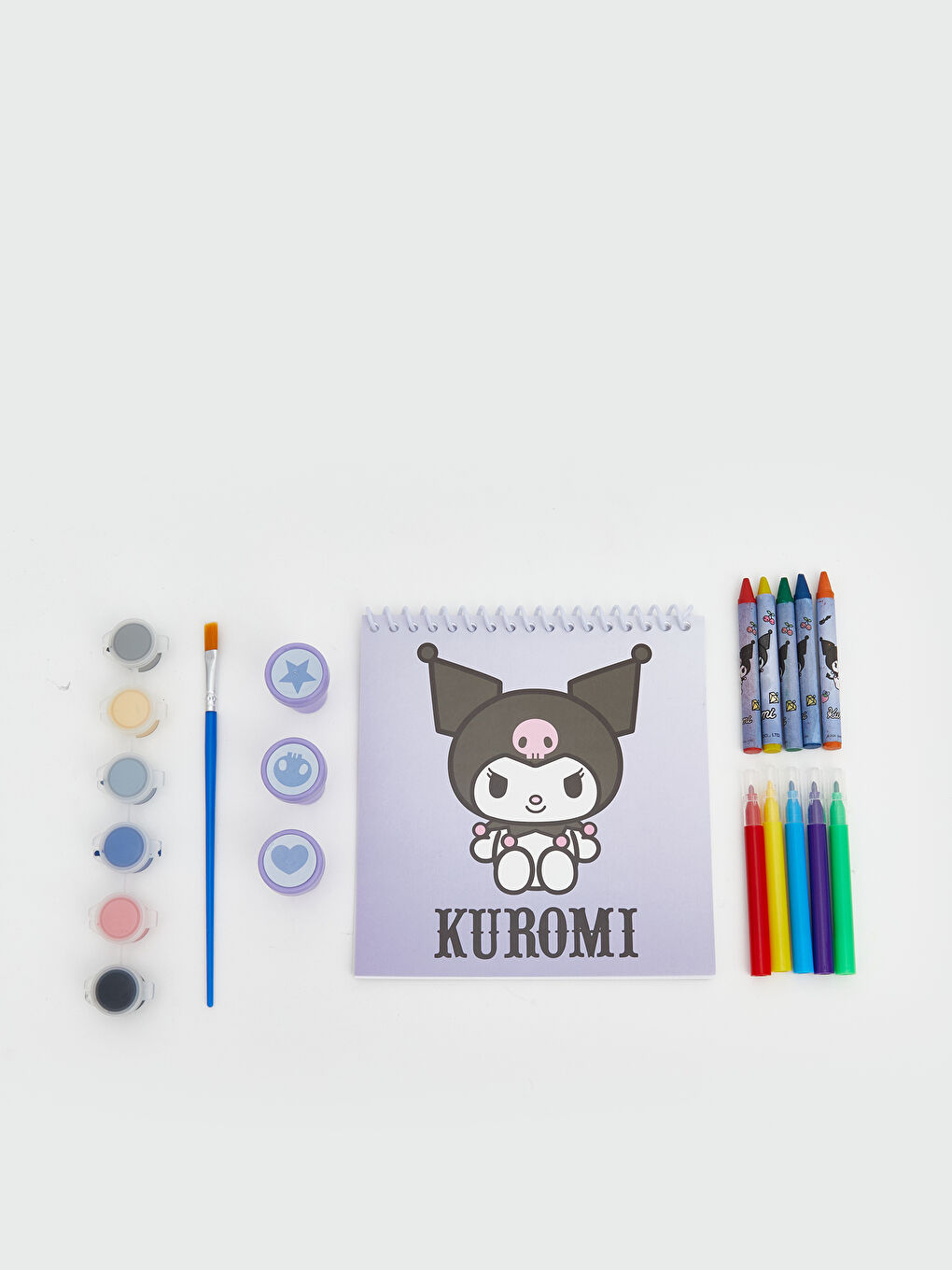 Kuromi Baskılı Kız Çocuk Boya Seti-1