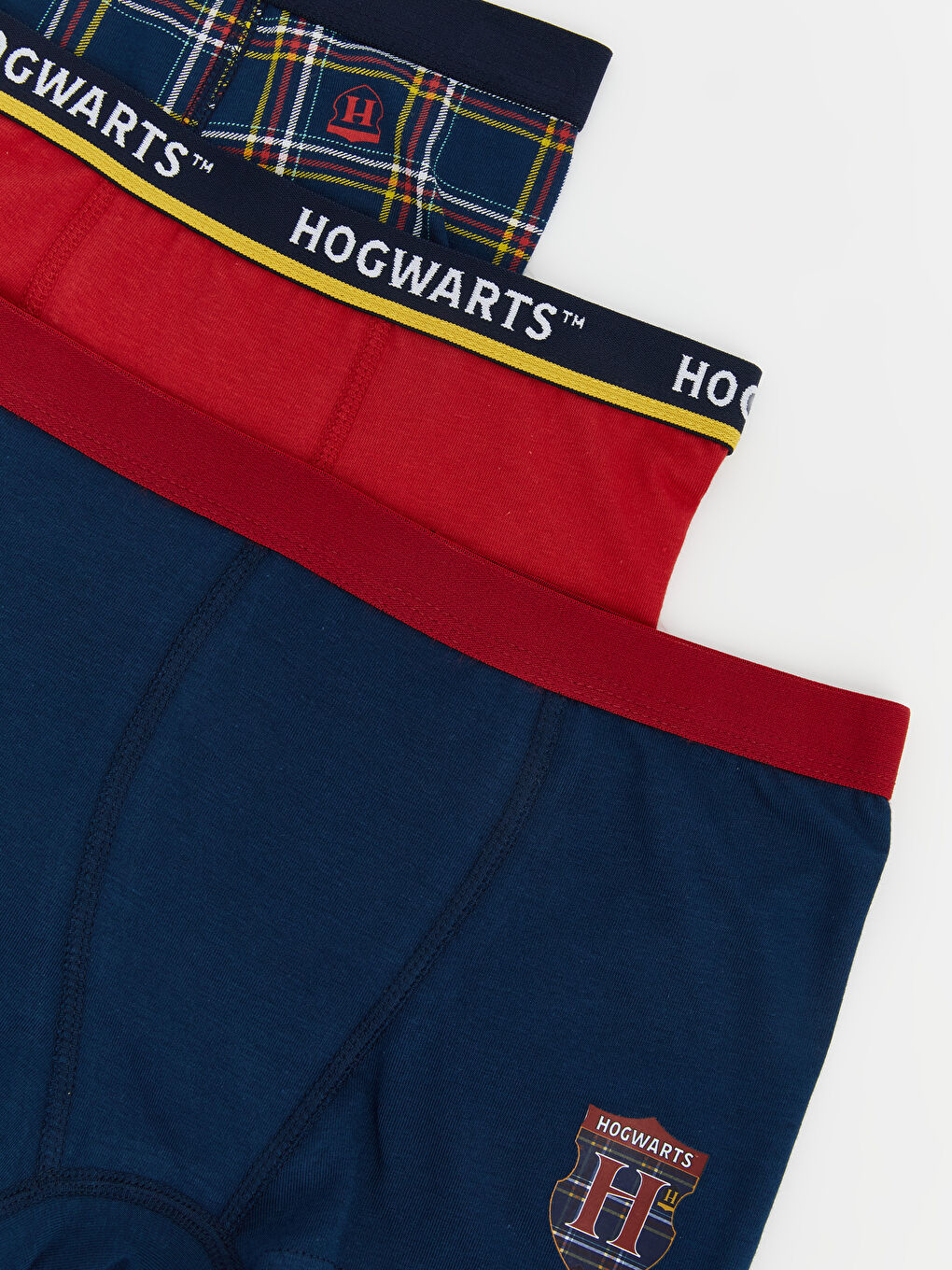 Lacivert Harry Potter Baskılı Erkek Çocuk 3'lü Boxer-6