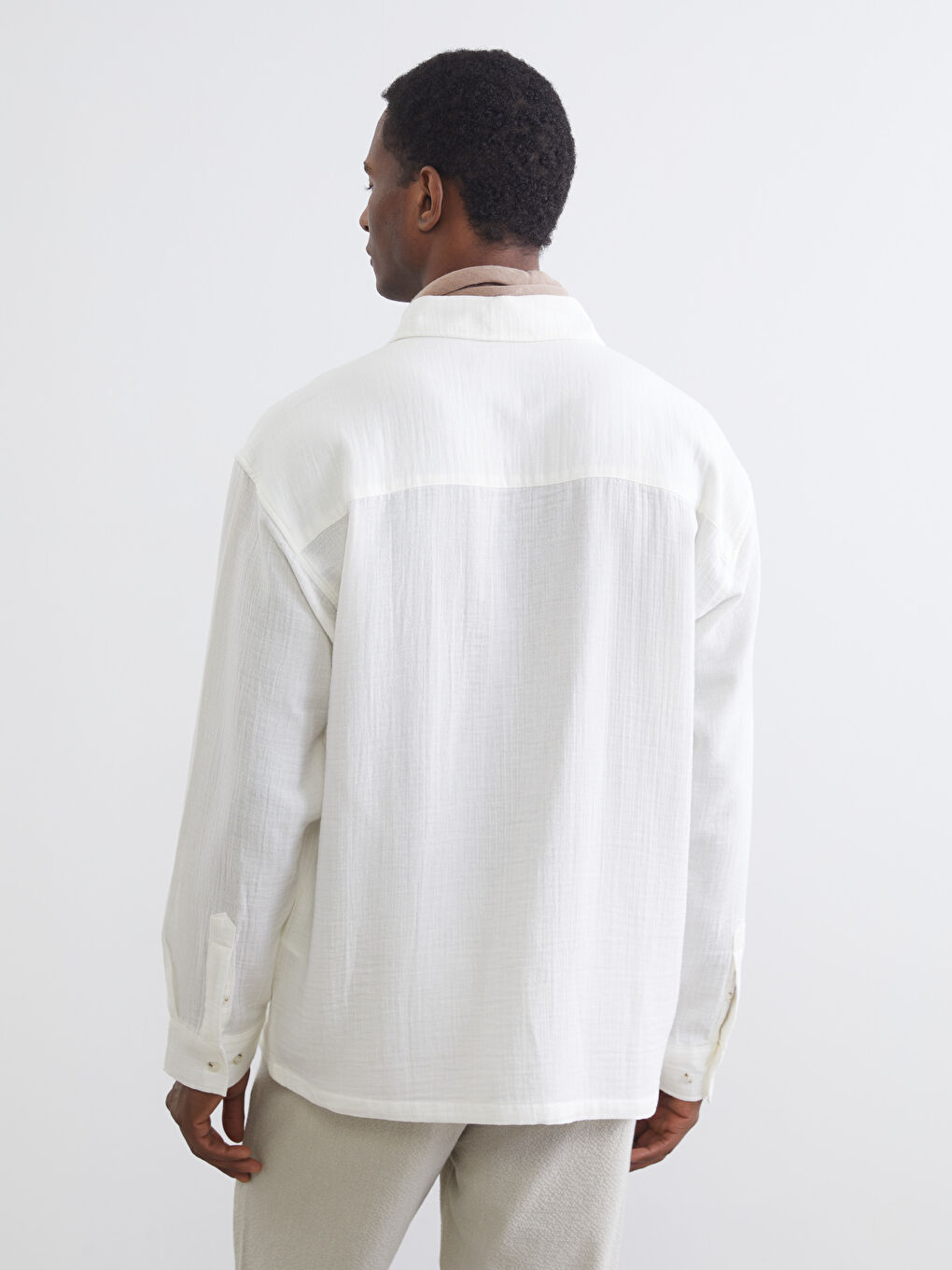 قميص بيج فاتح / ايكرو رجل-3