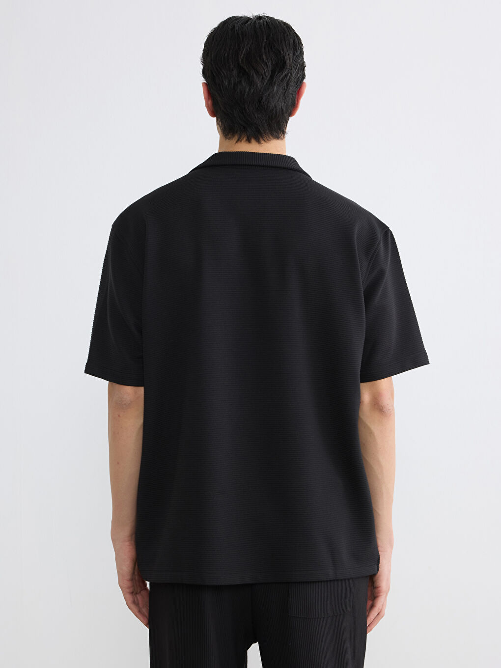 Regular Fit Resort Neck Men's Shirt-4