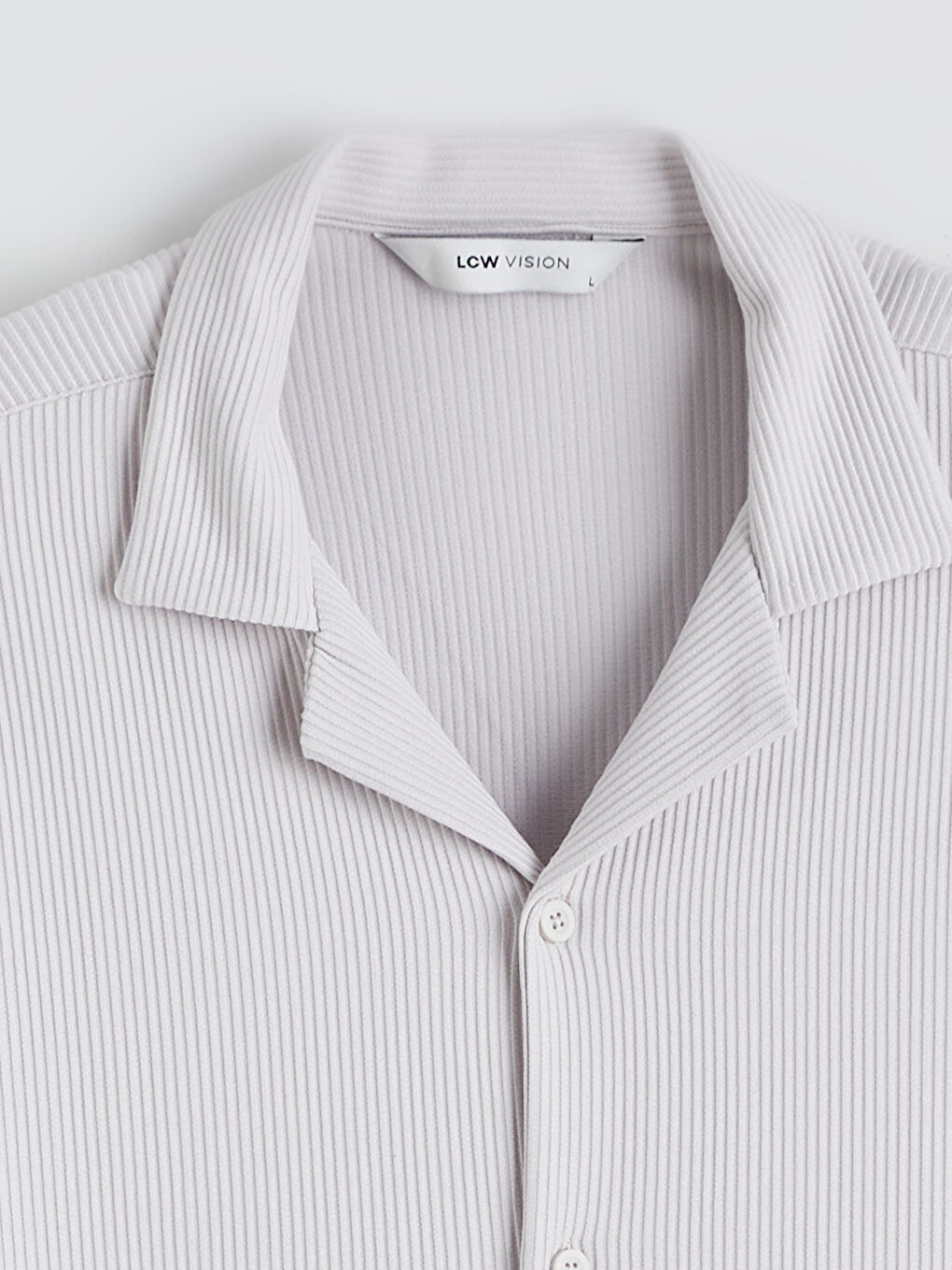 Bej Regular Fit Resort Yaka Erkek Gömlek-5